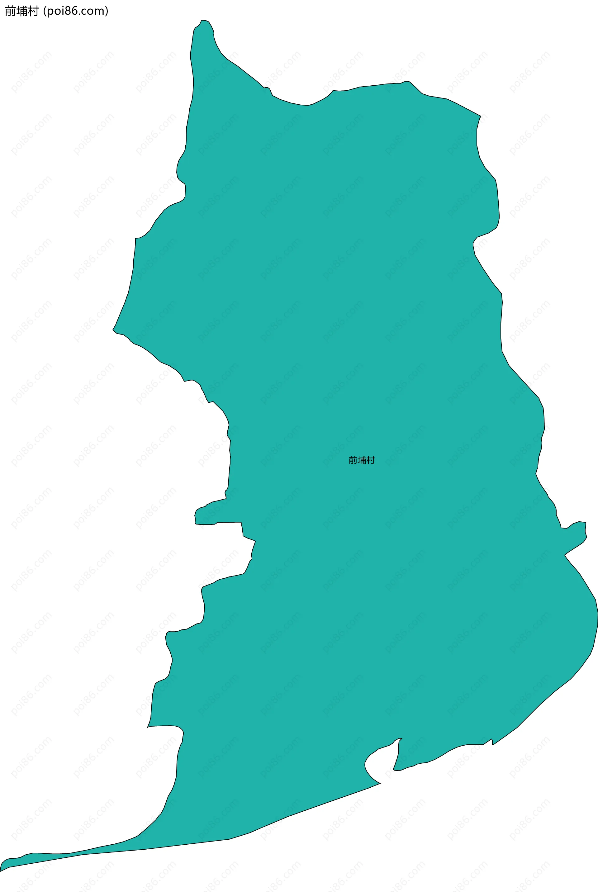 前埔村边界地图