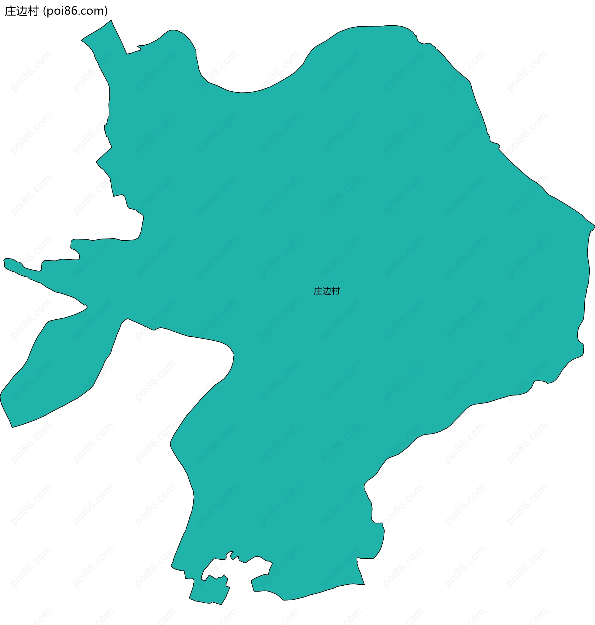 庄边村边界地图