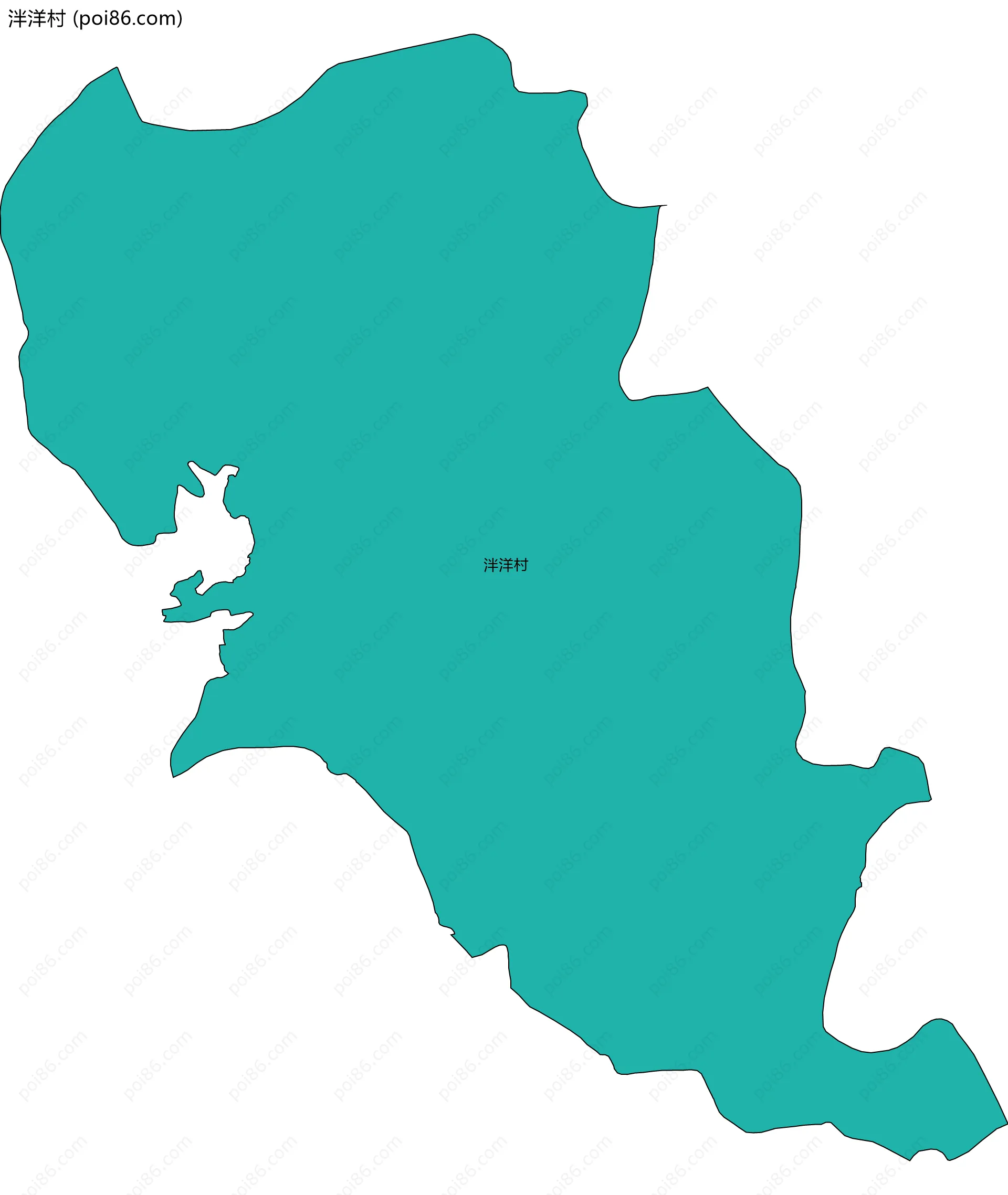 泮洋村边界地图