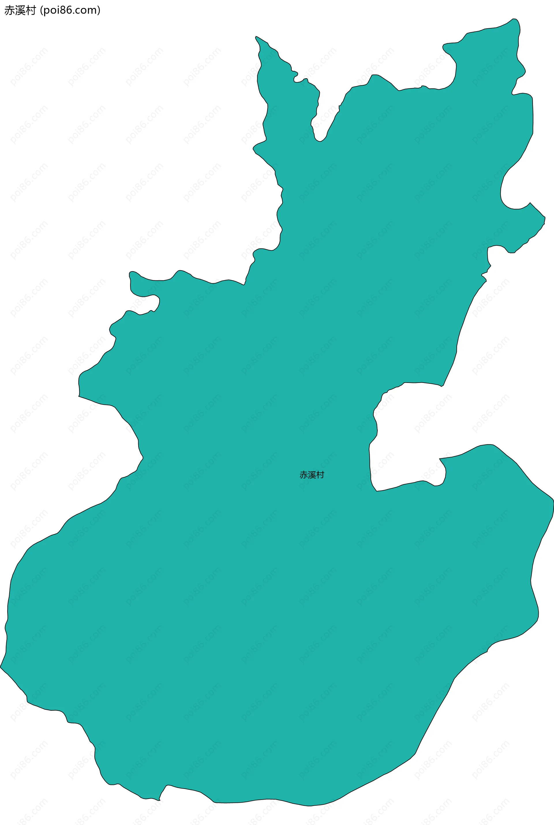 赤溪村边界地图