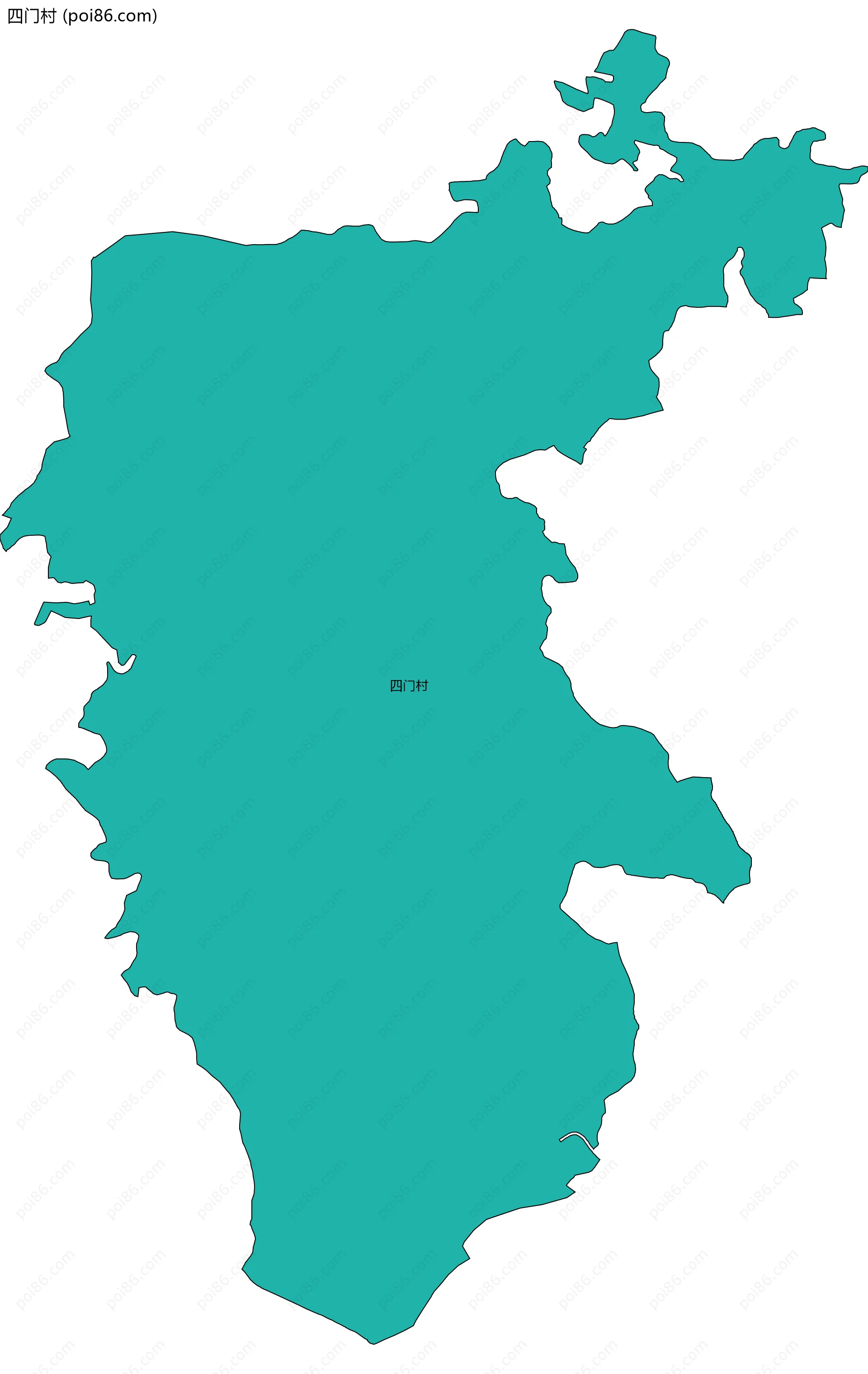 四门村边界地图