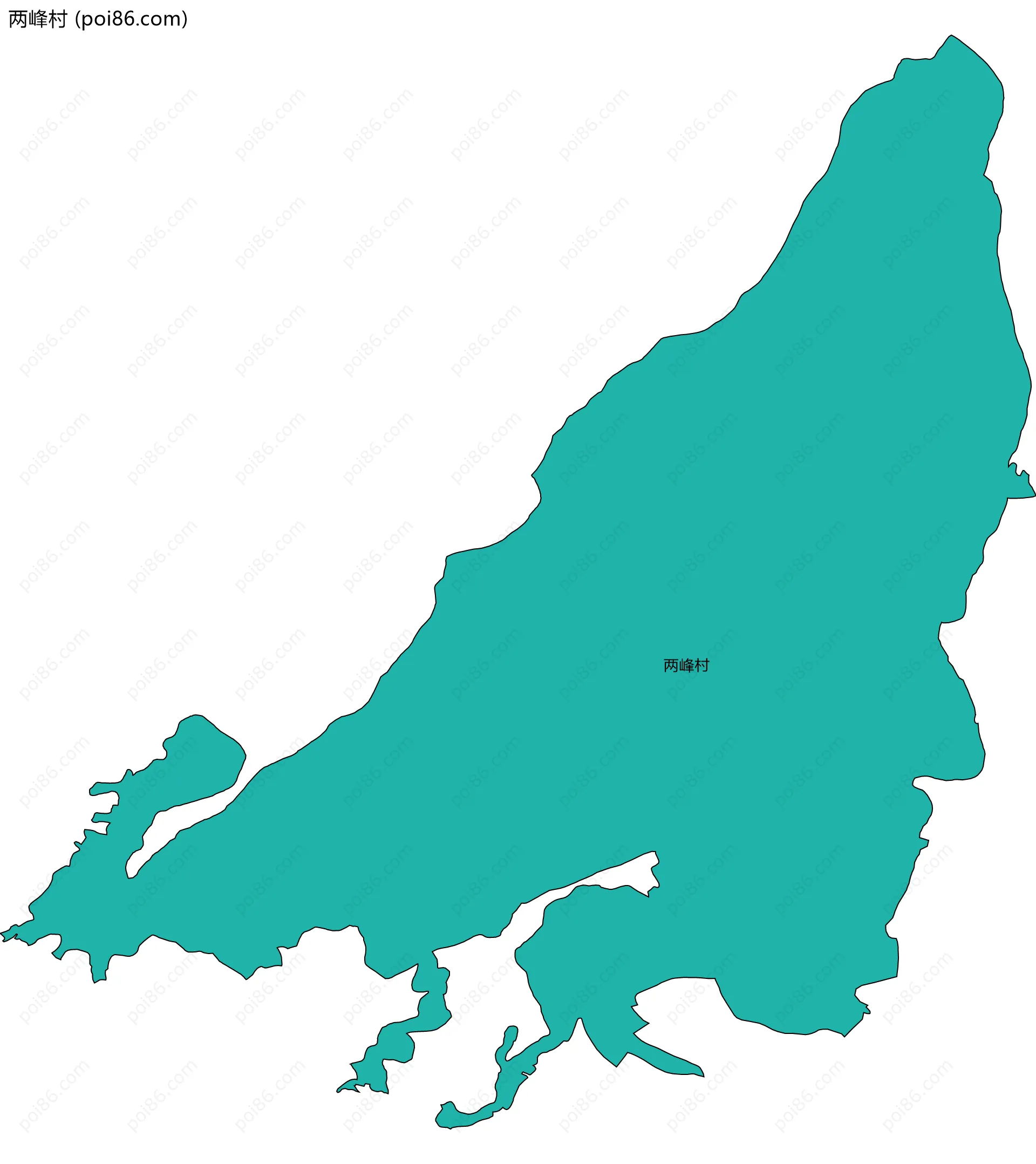 两峰村边界地图