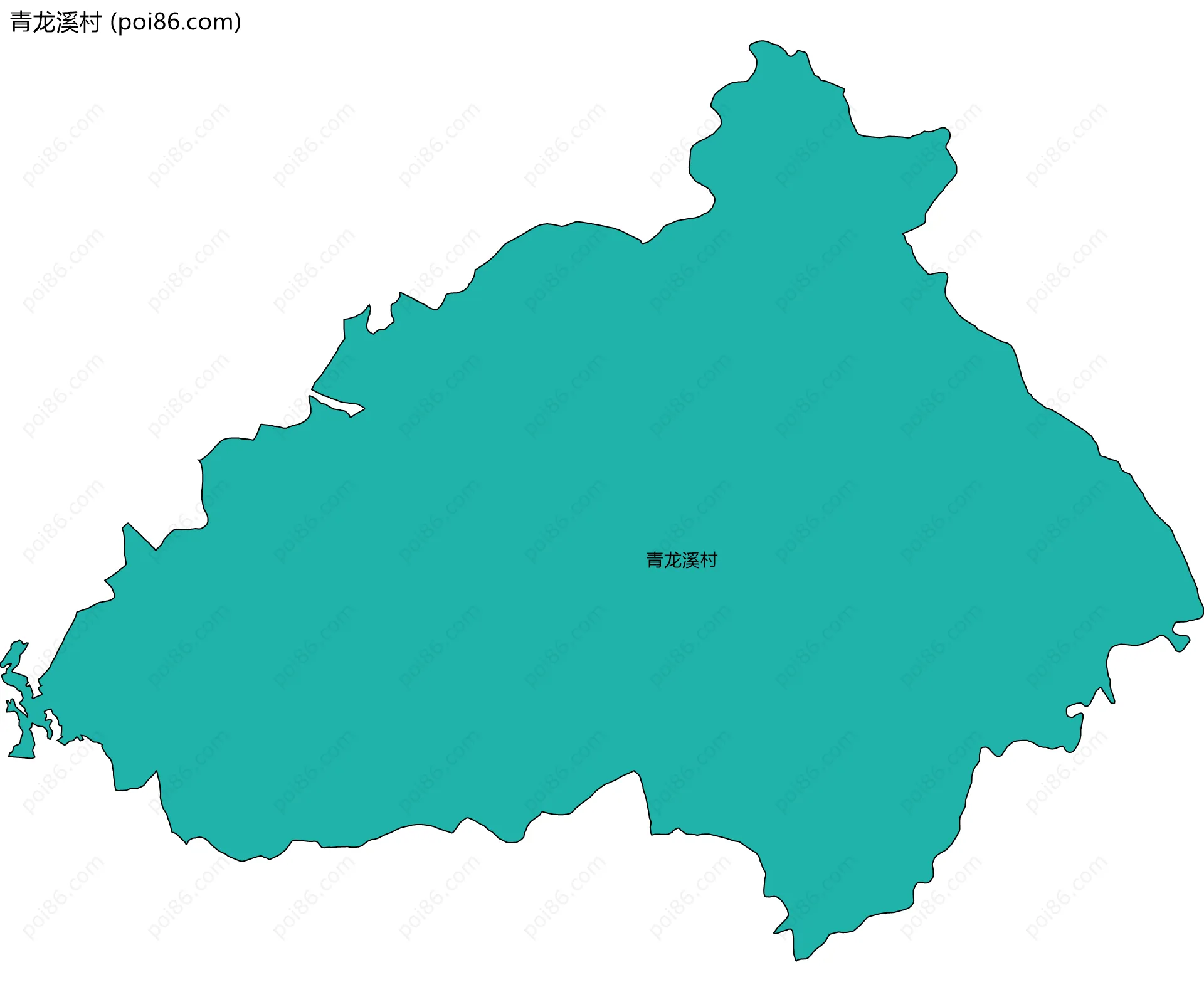 青龙溪村边界地图