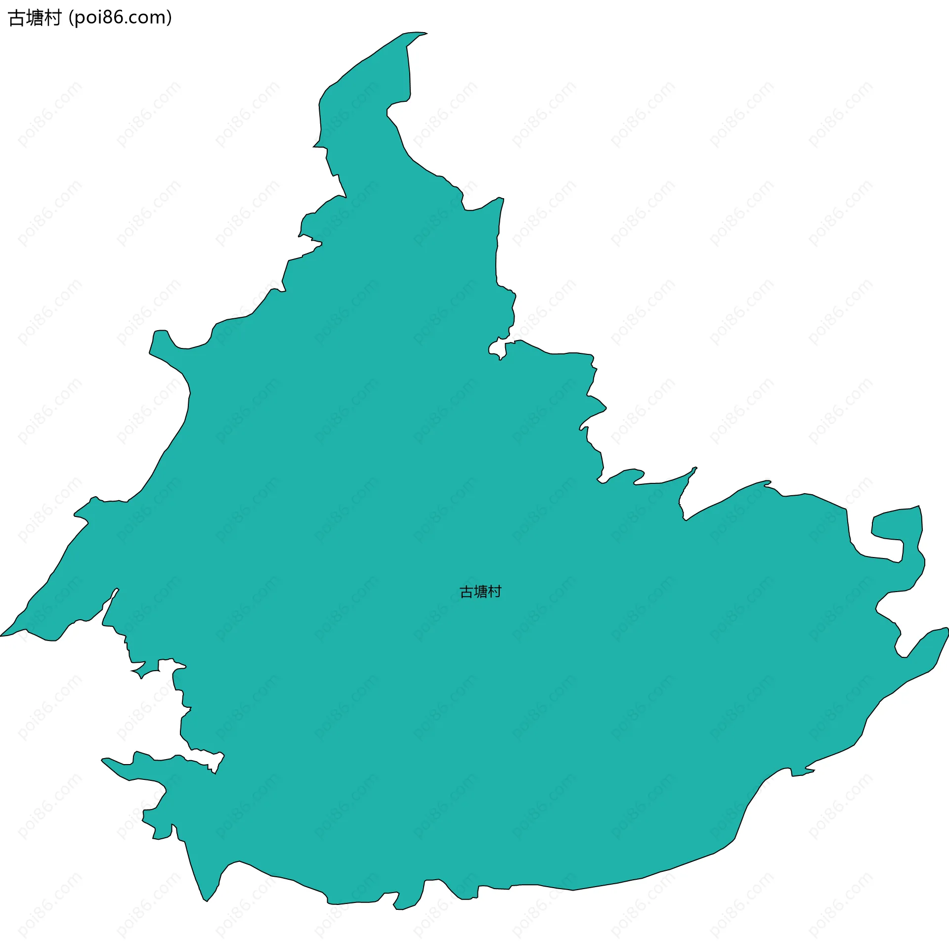 古塘村边界地图