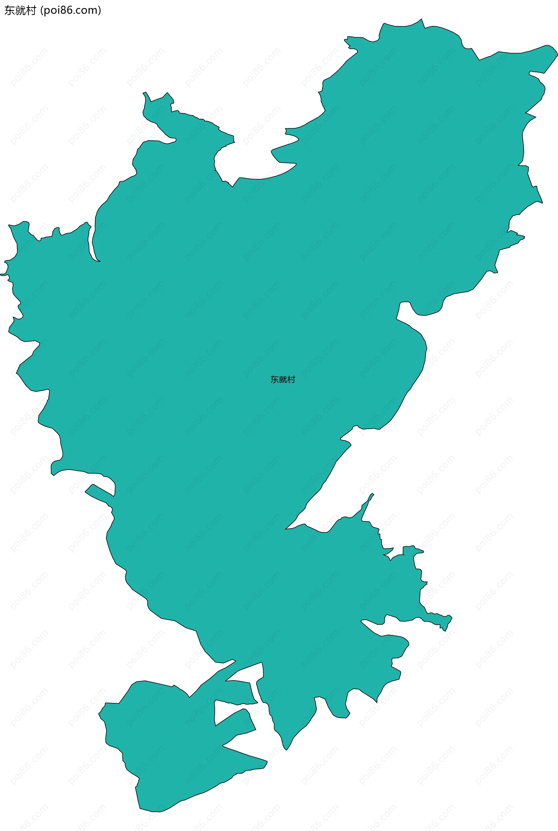 东就村边界地图