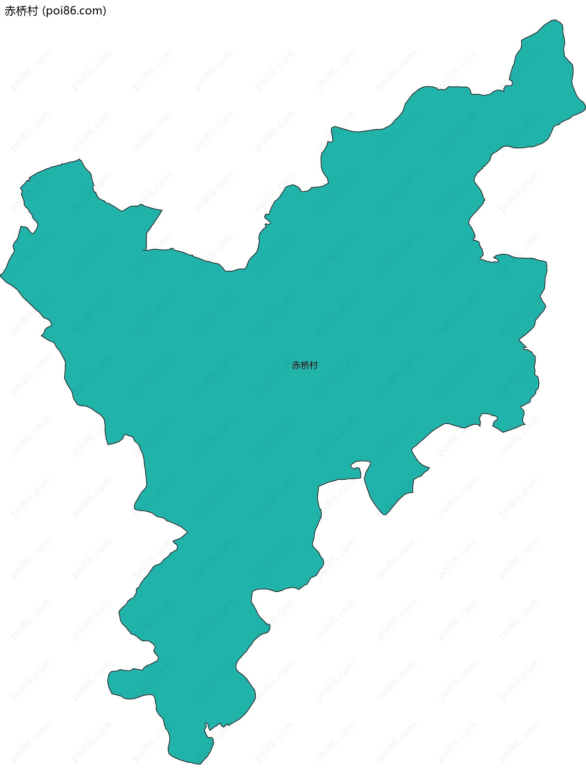 赤桥村边界地图