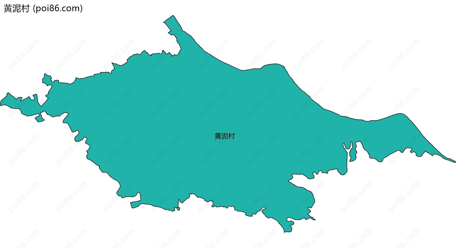 黄泥村边界地图