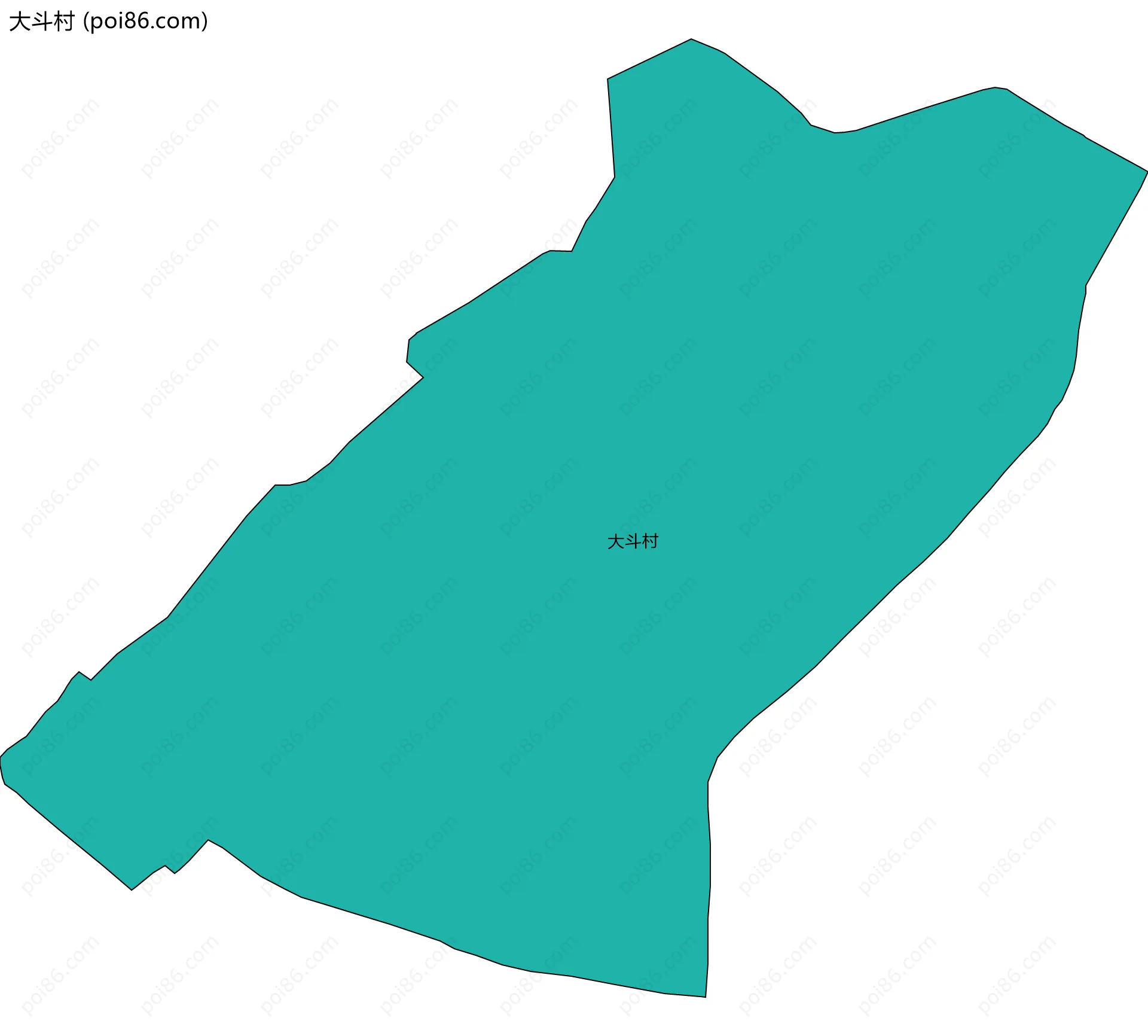 大斗村边界地图