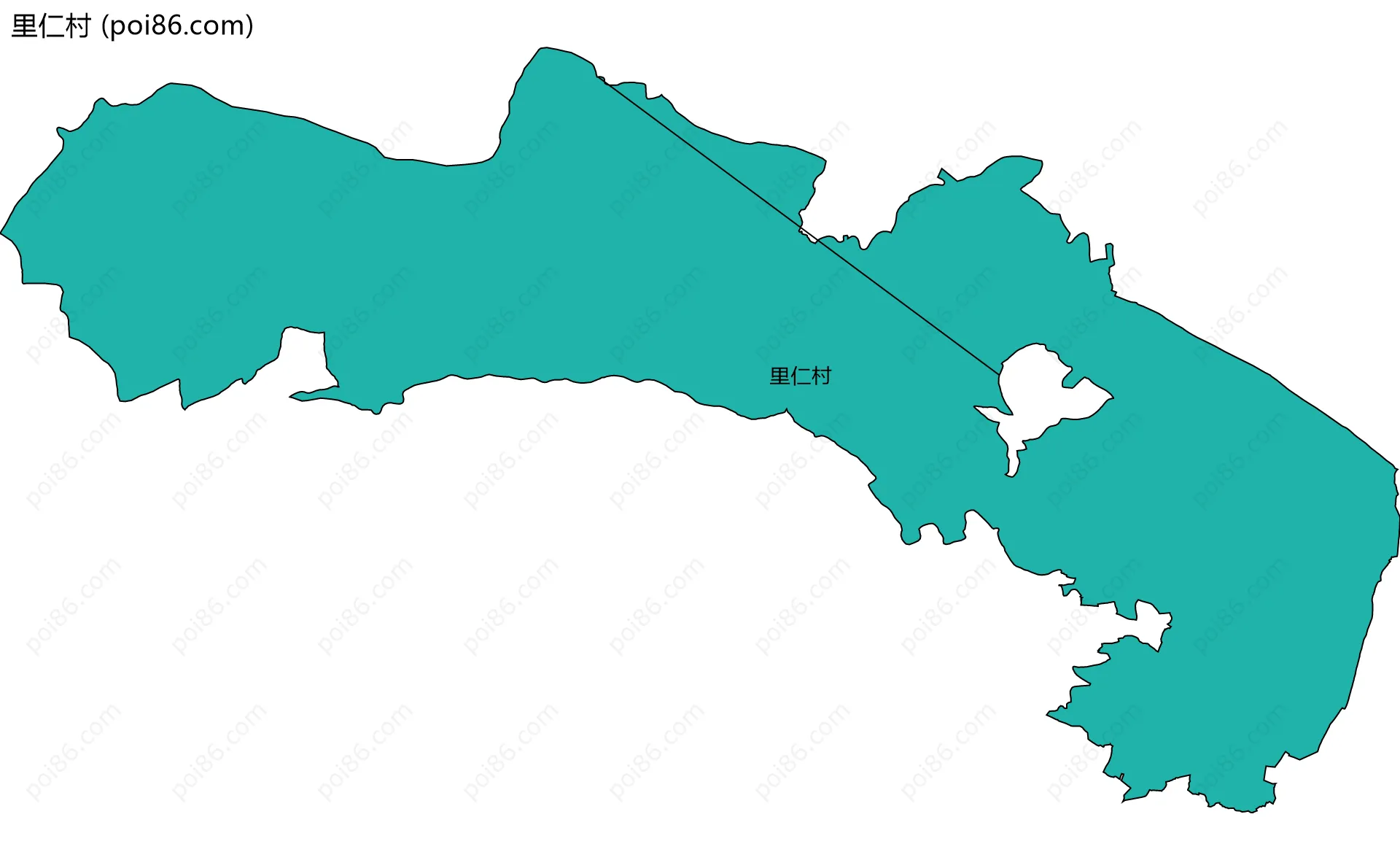 里仁村边界地图