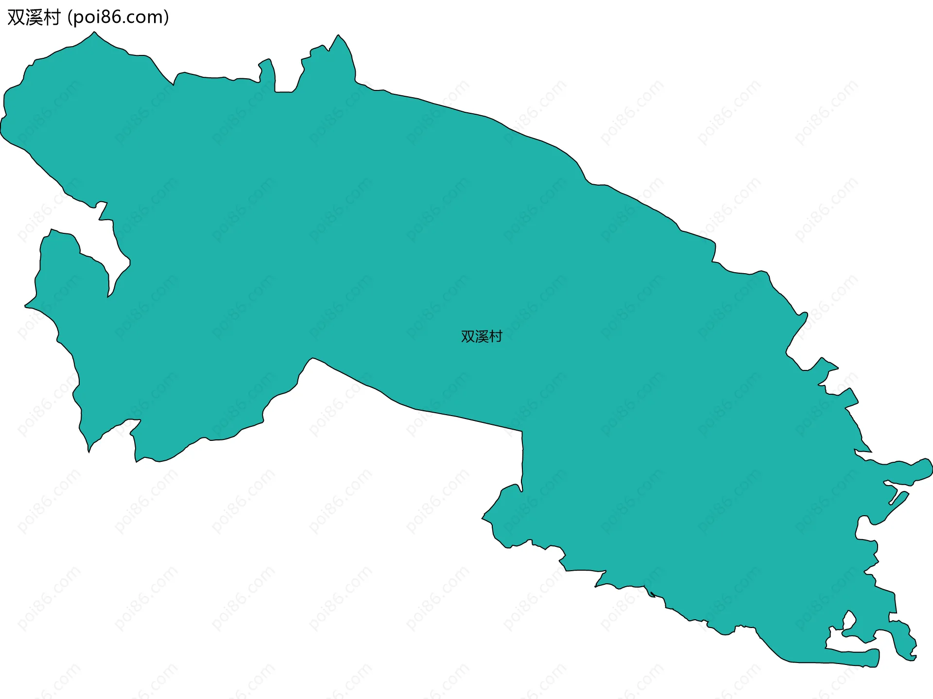 双溪村边界地图