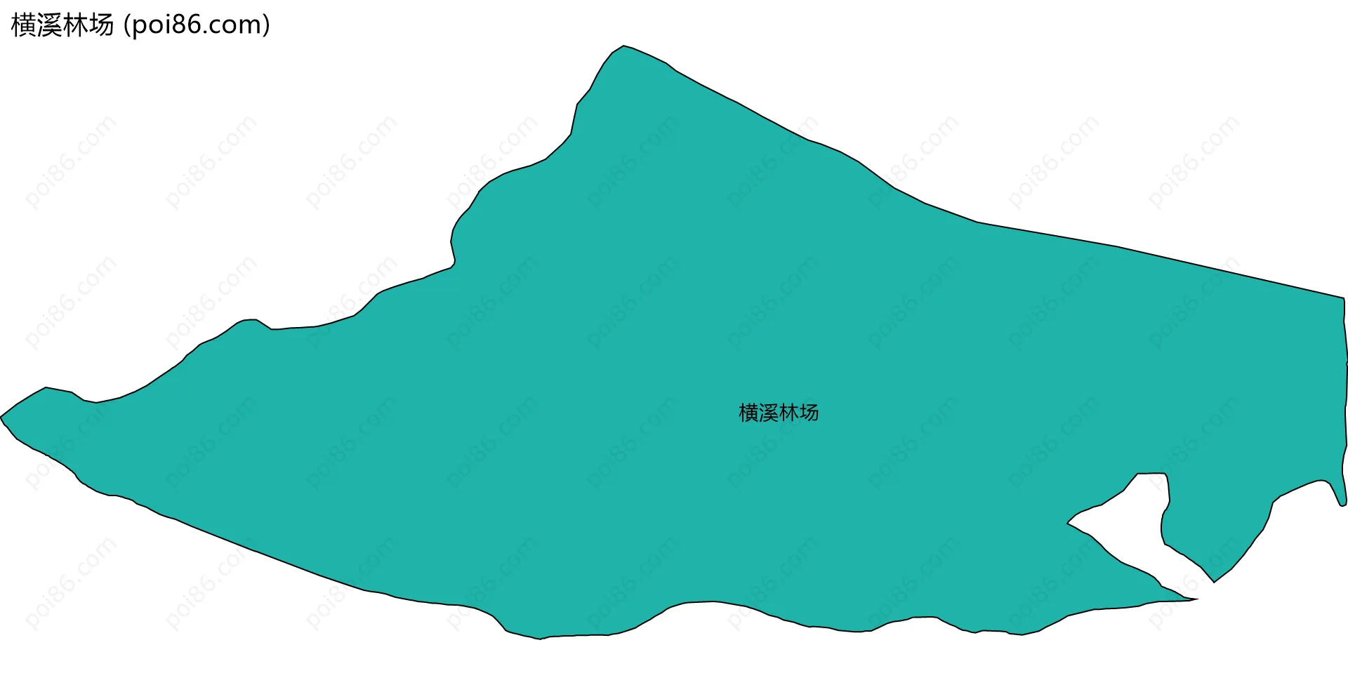 横溪林场边界地图