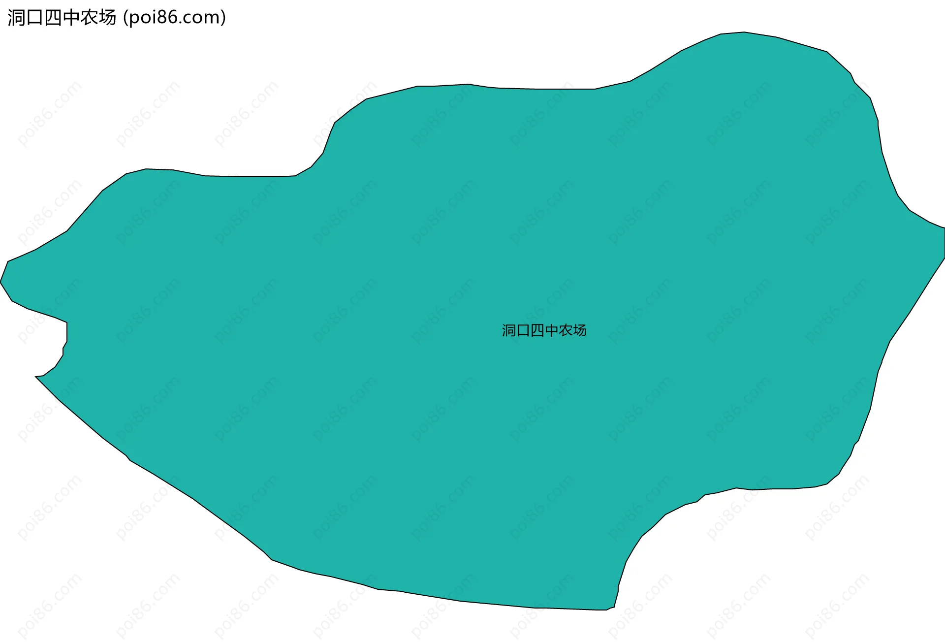 洞口四中农场边界地图