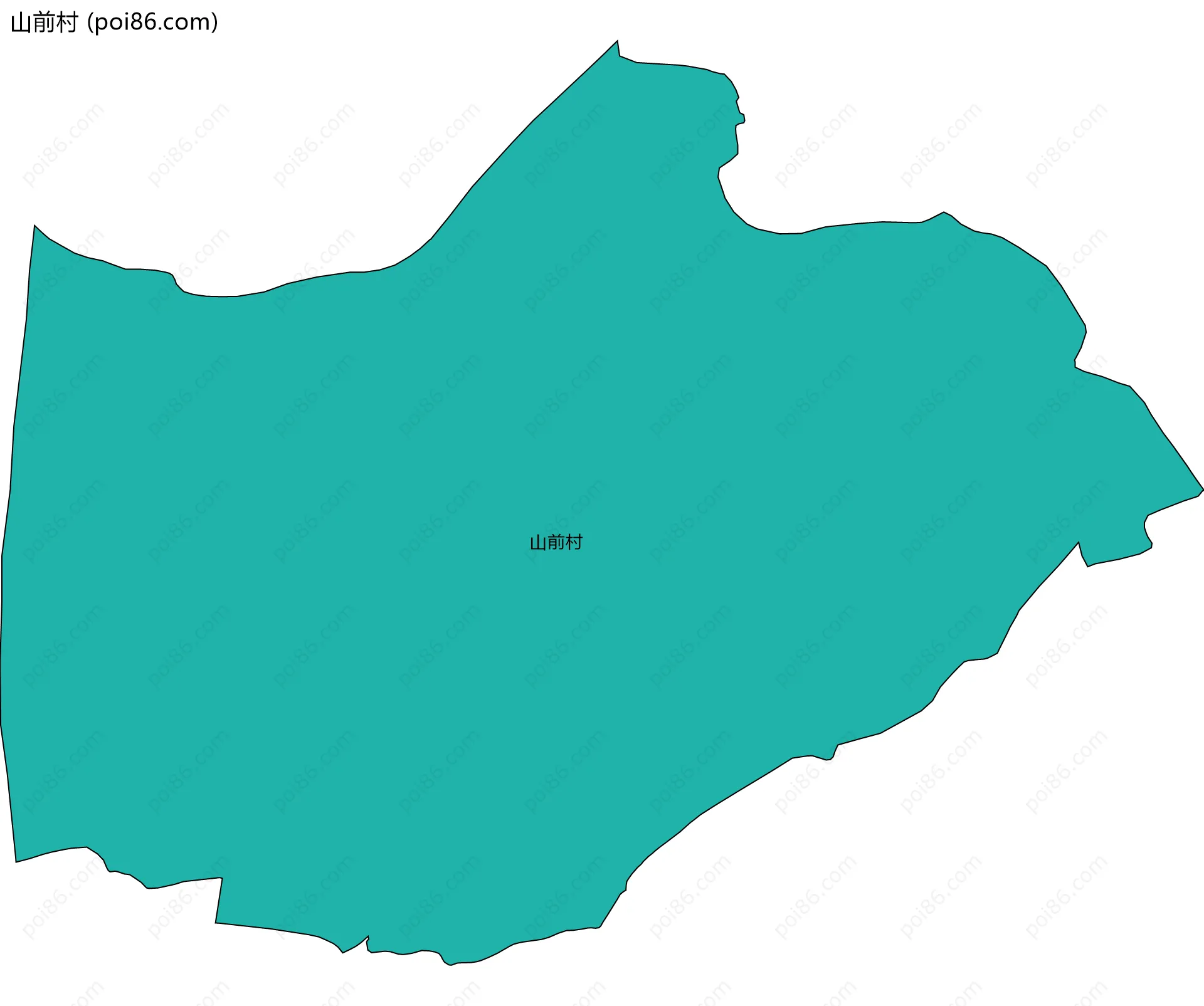 山前村边界地图