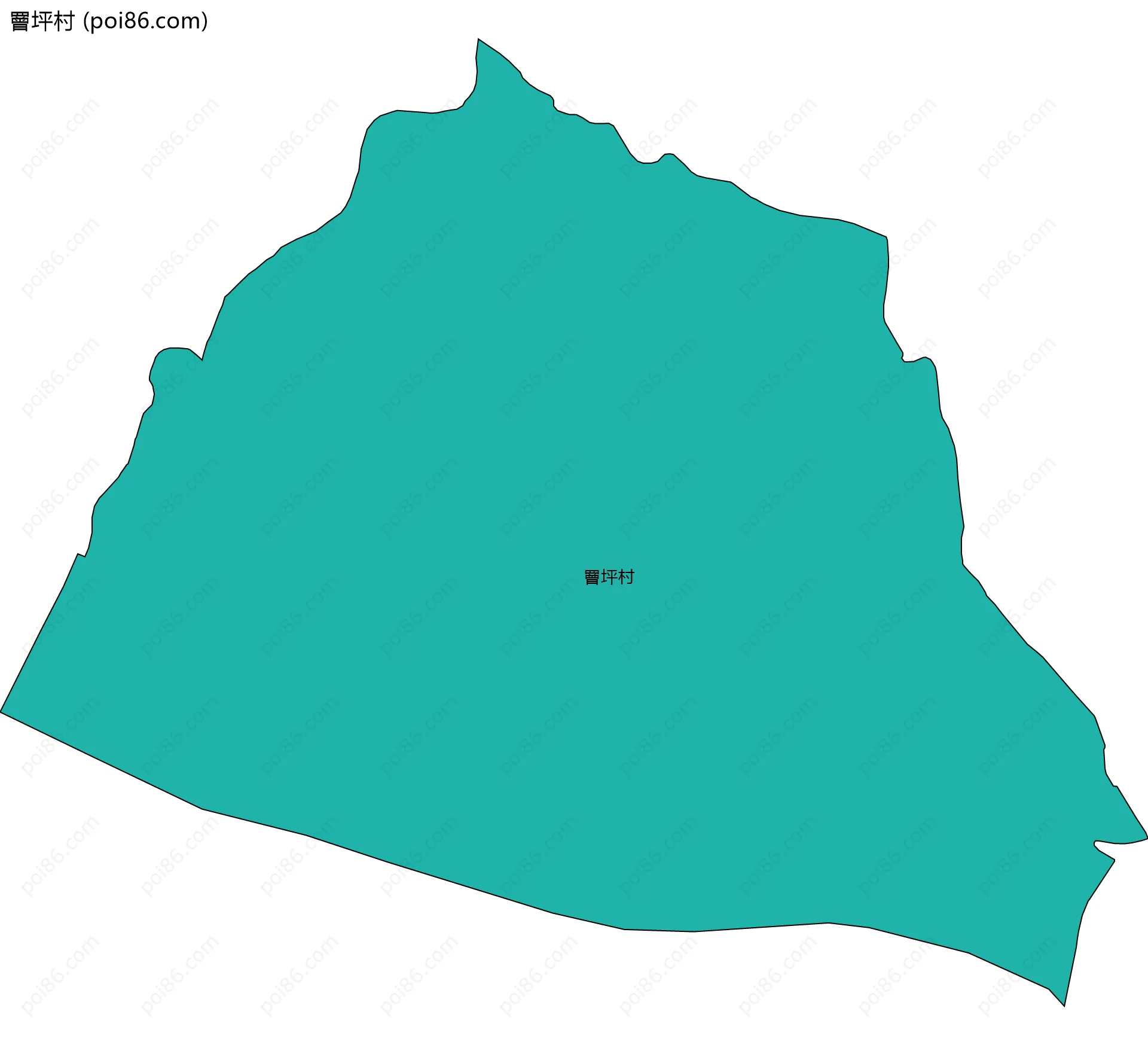 罾坪村边界地图