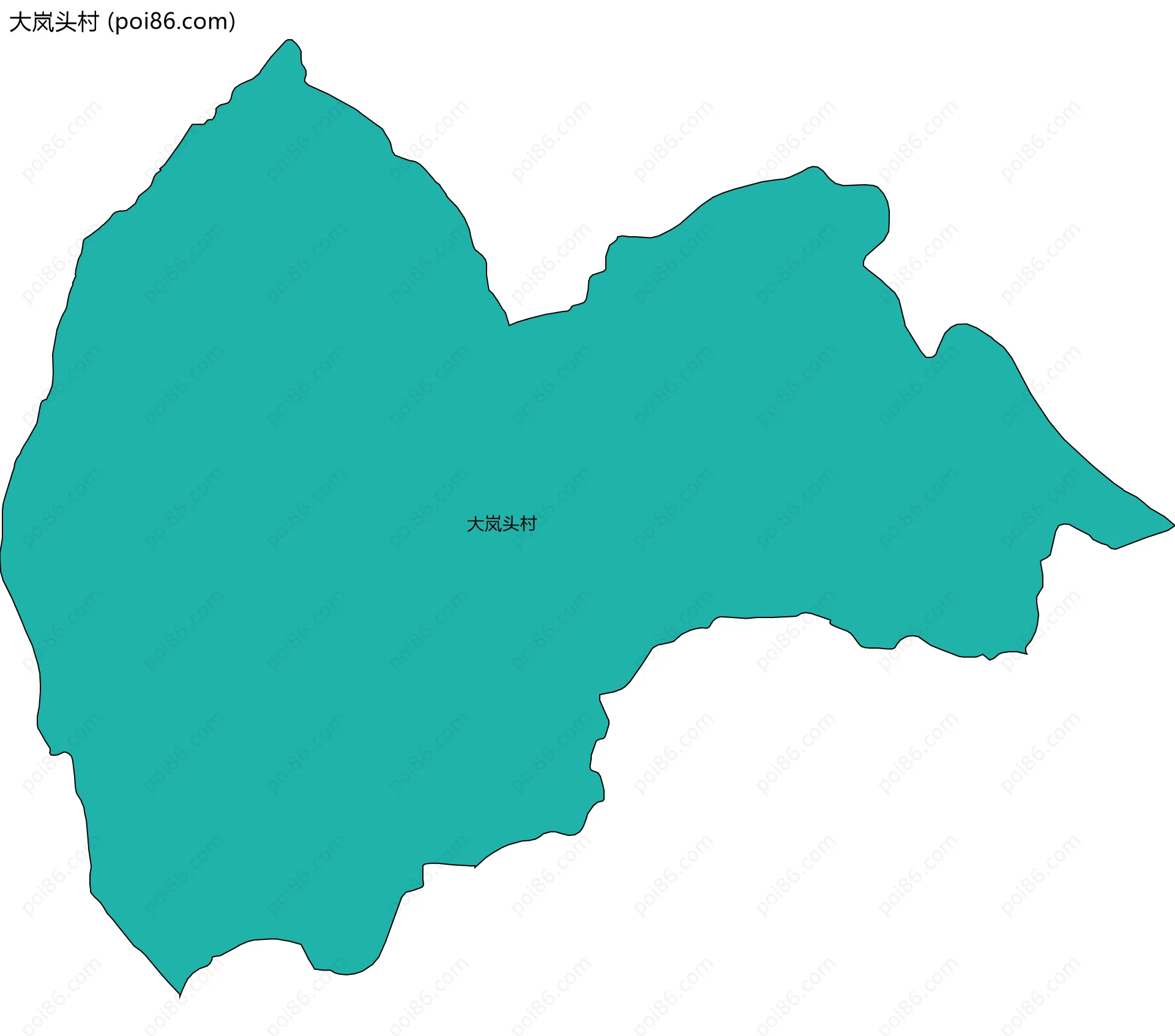 大岚头村边界地图