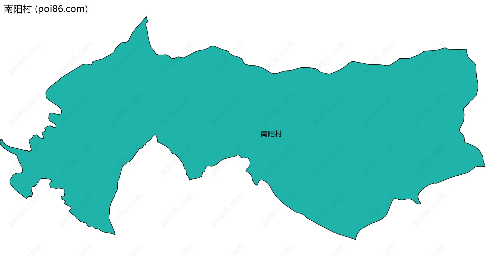 南阳村边界地图