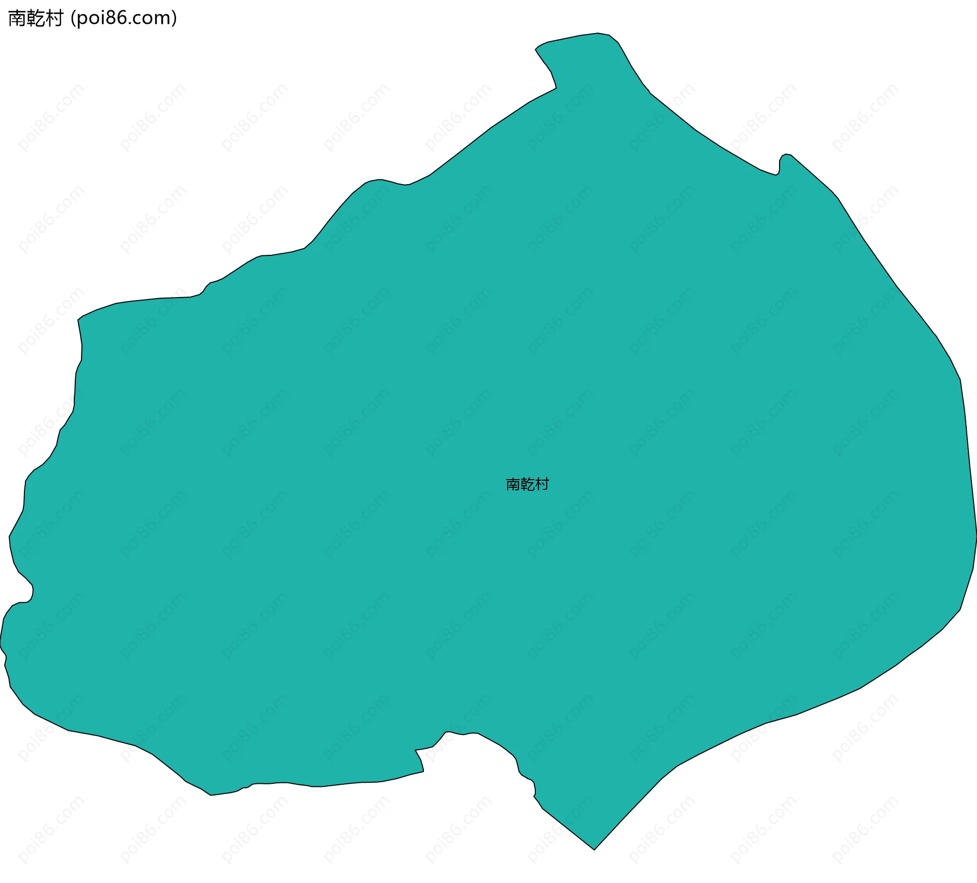 南乾村边界地图