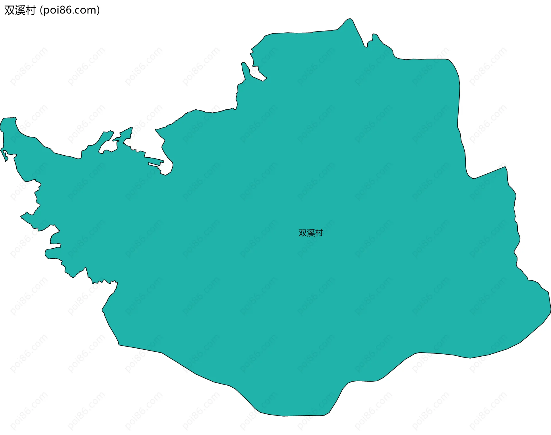 双溪村边界地图