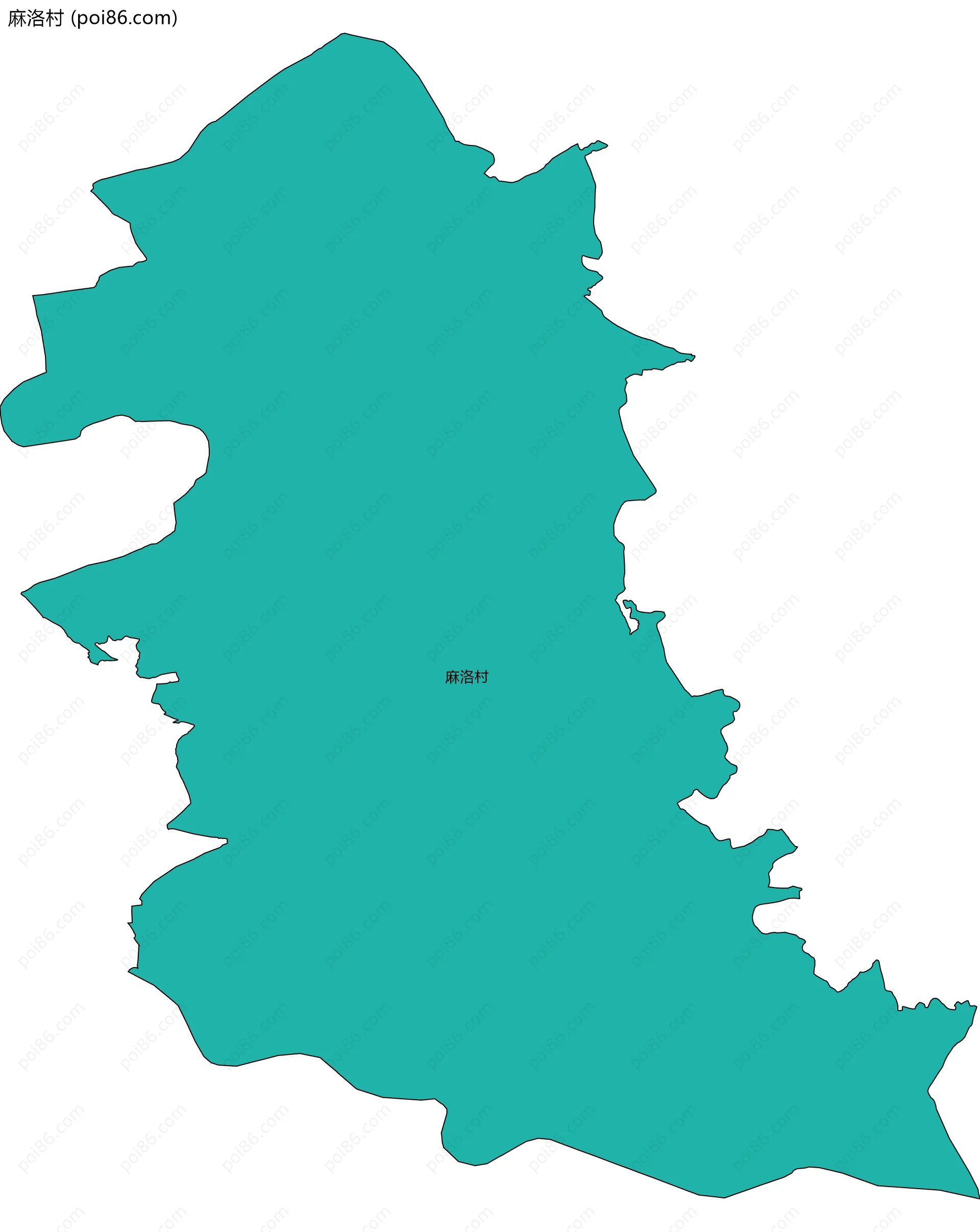 麻洛村边界地图