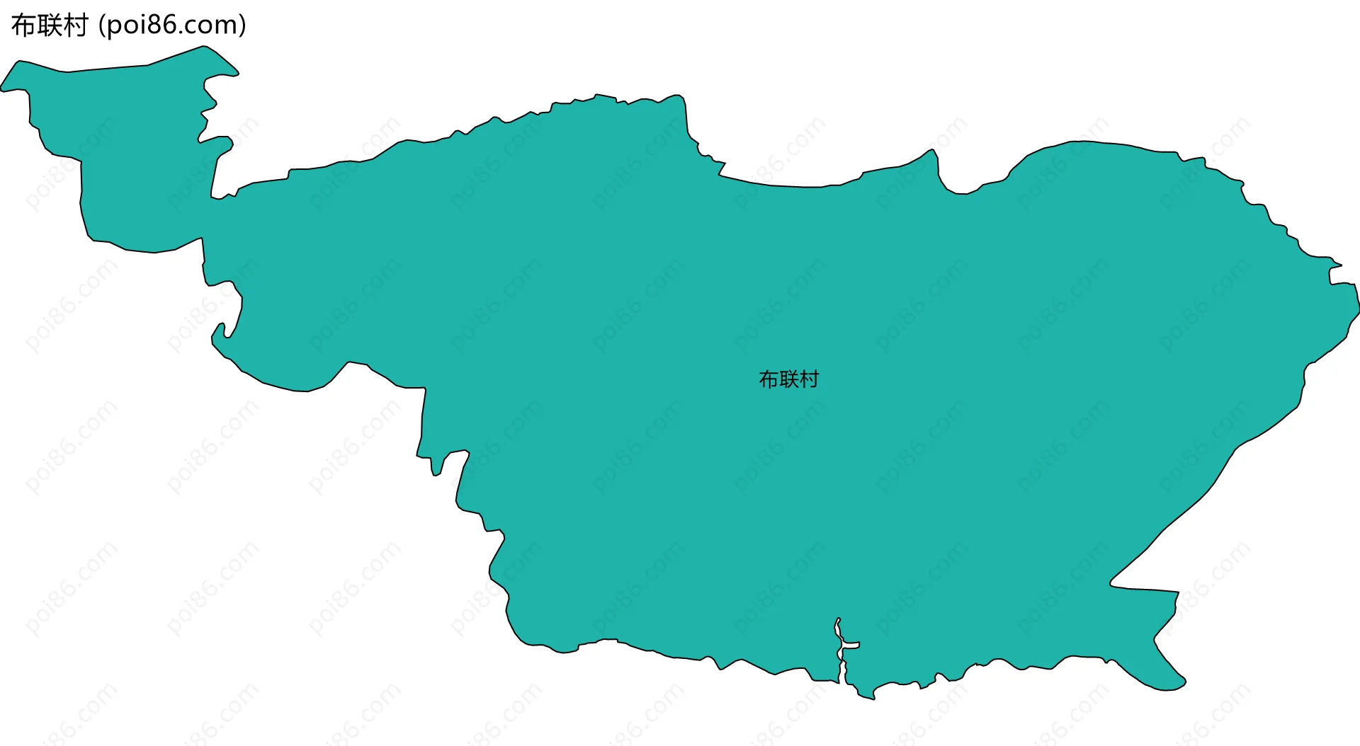 布联村边界地图