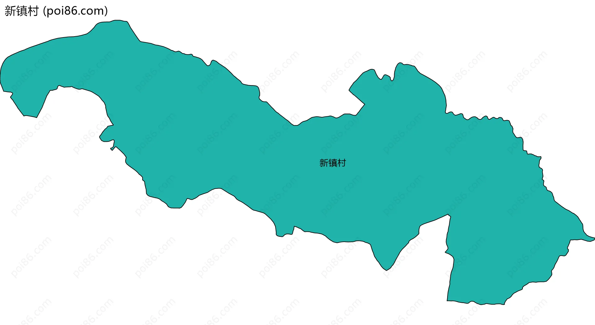 新镇村边界地图