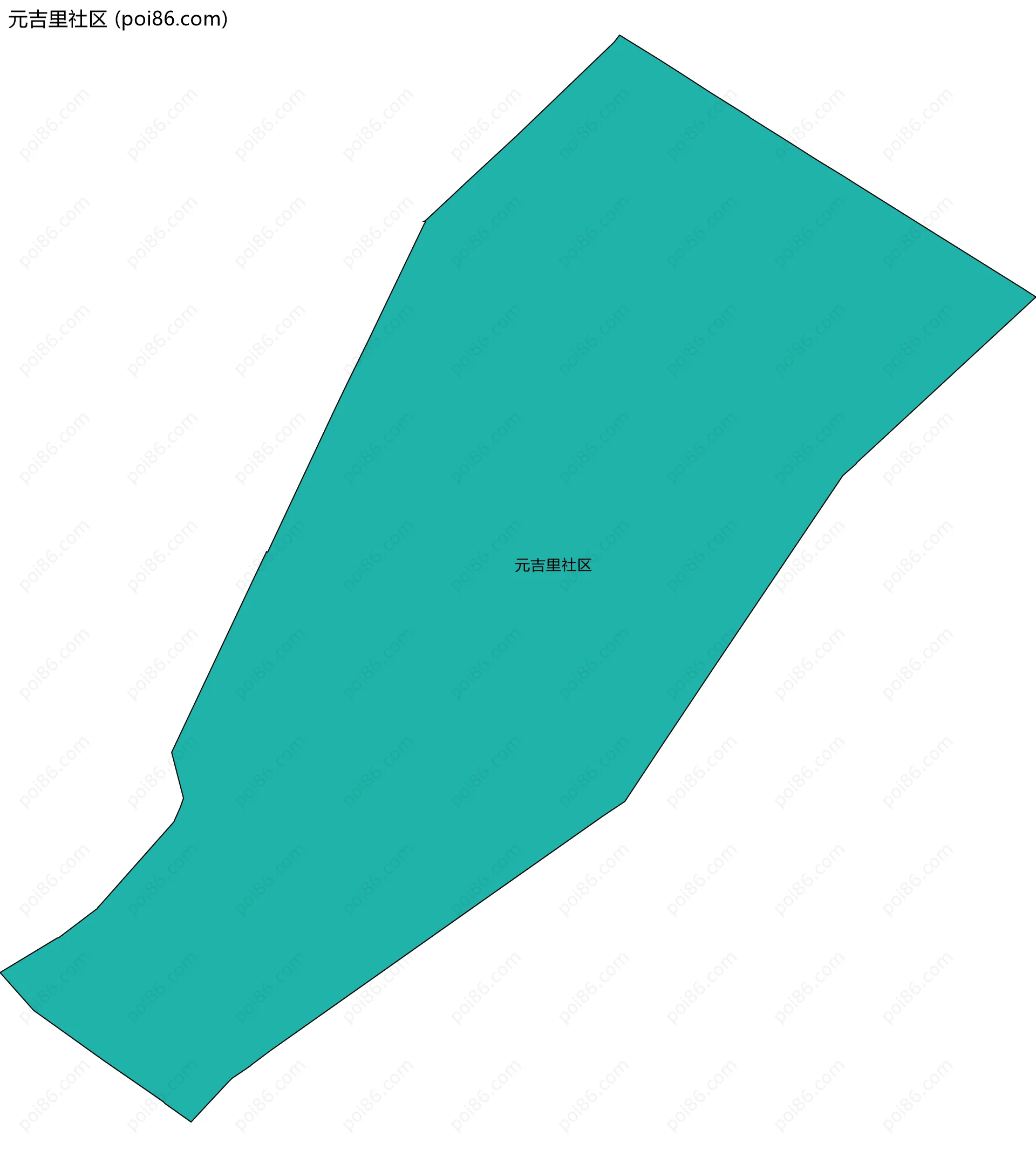 元吉里社区边界地图