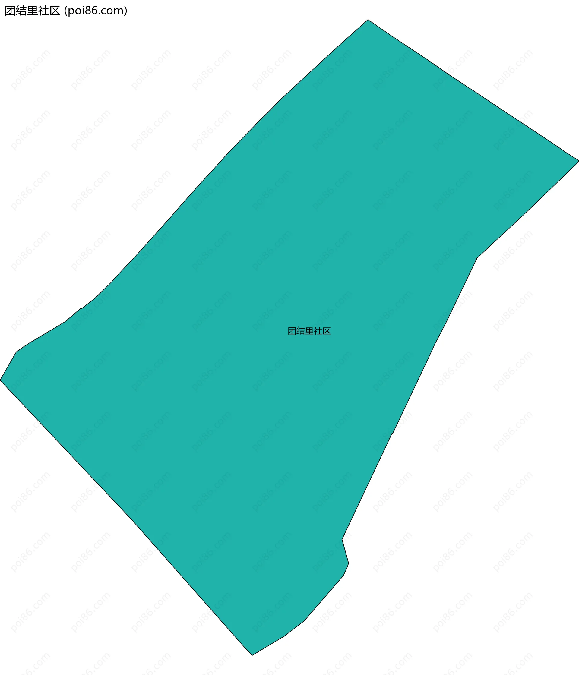 团结里社区边界地图