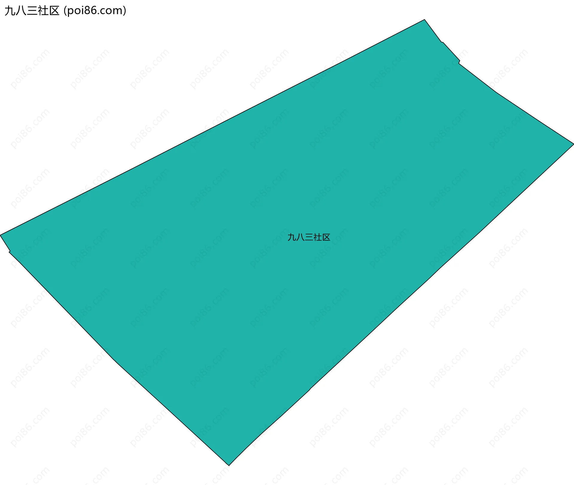 九八三社区边界地图