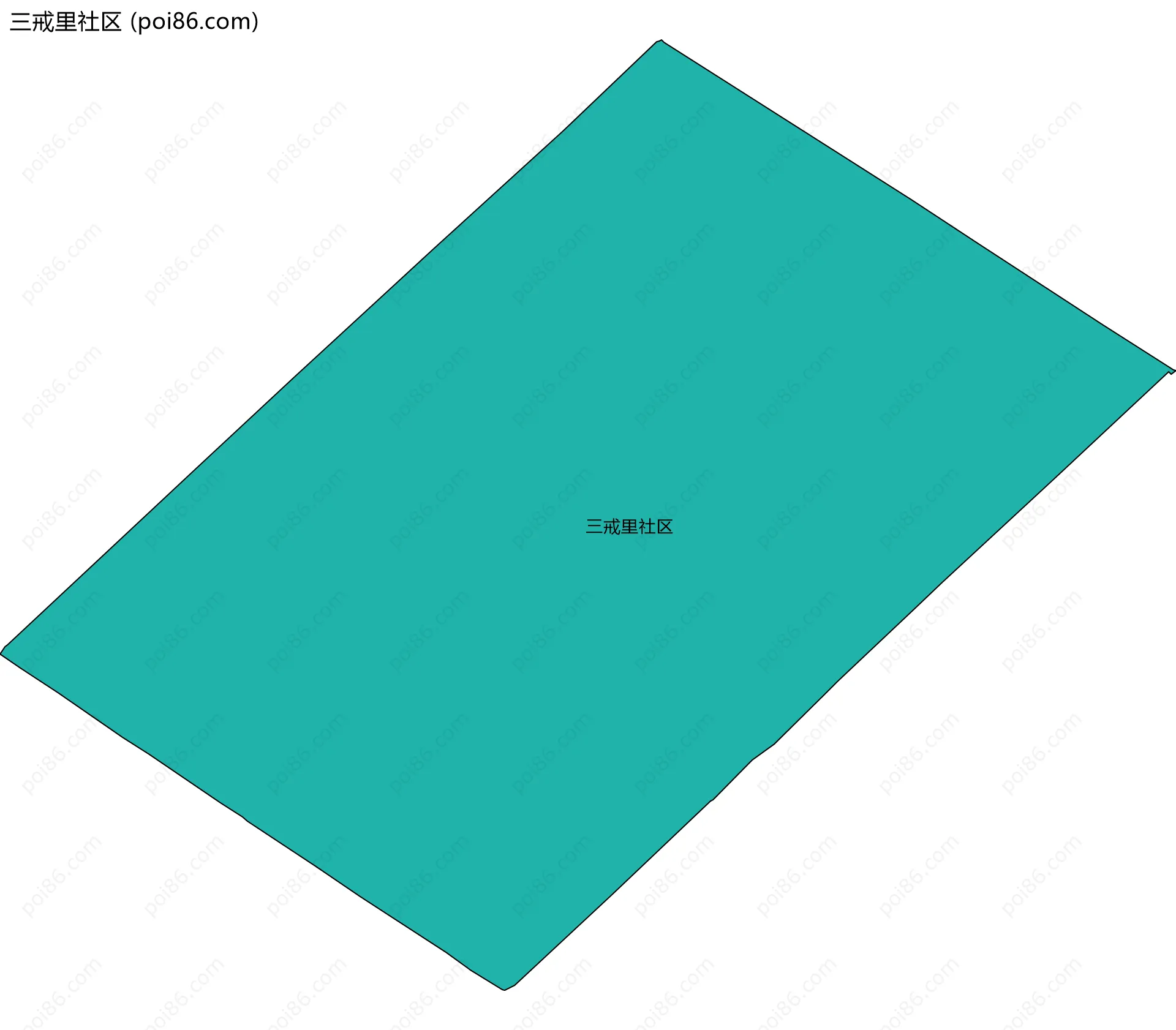 三戒里社区边界地图