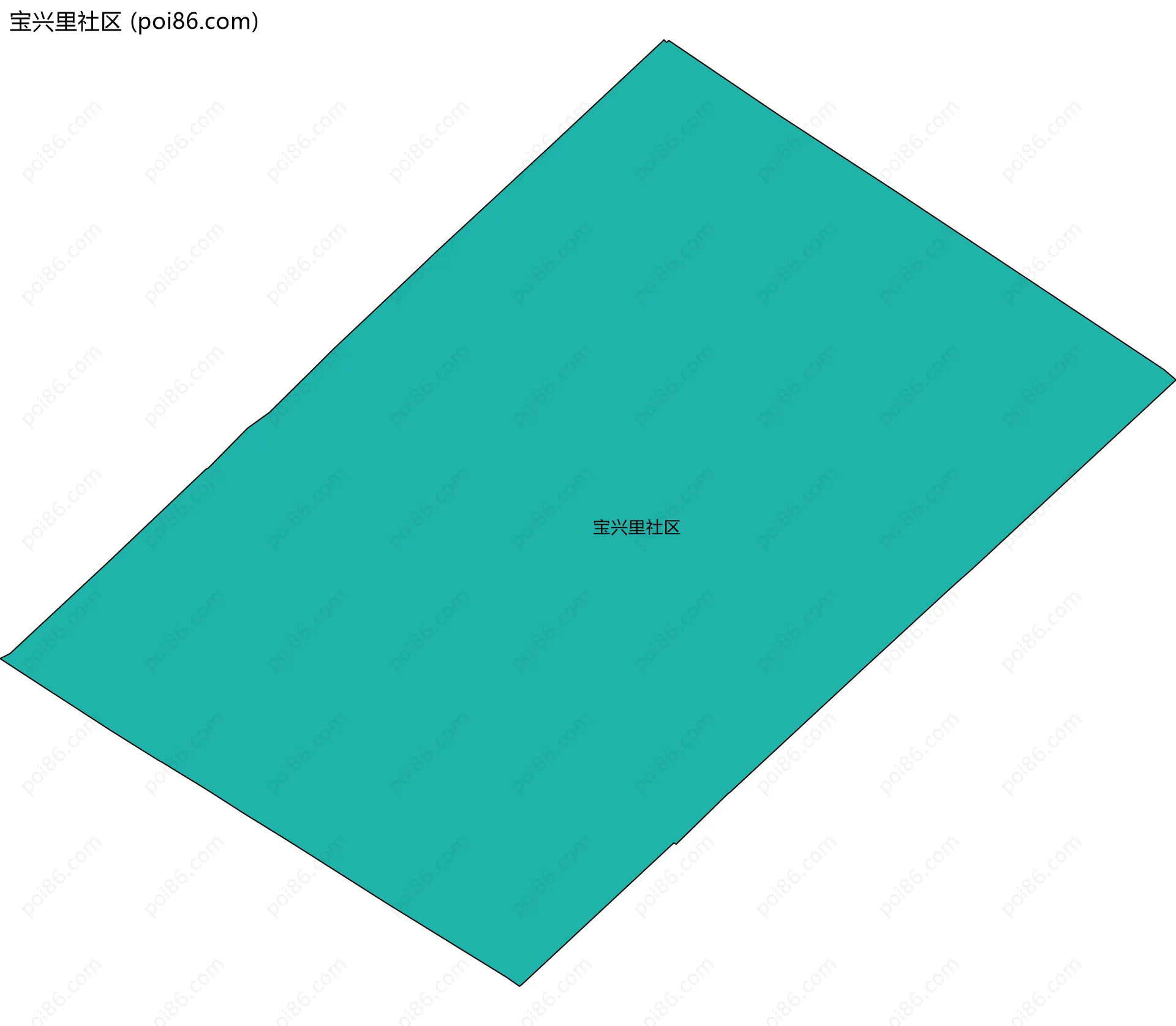 宝兴里社区边界地图