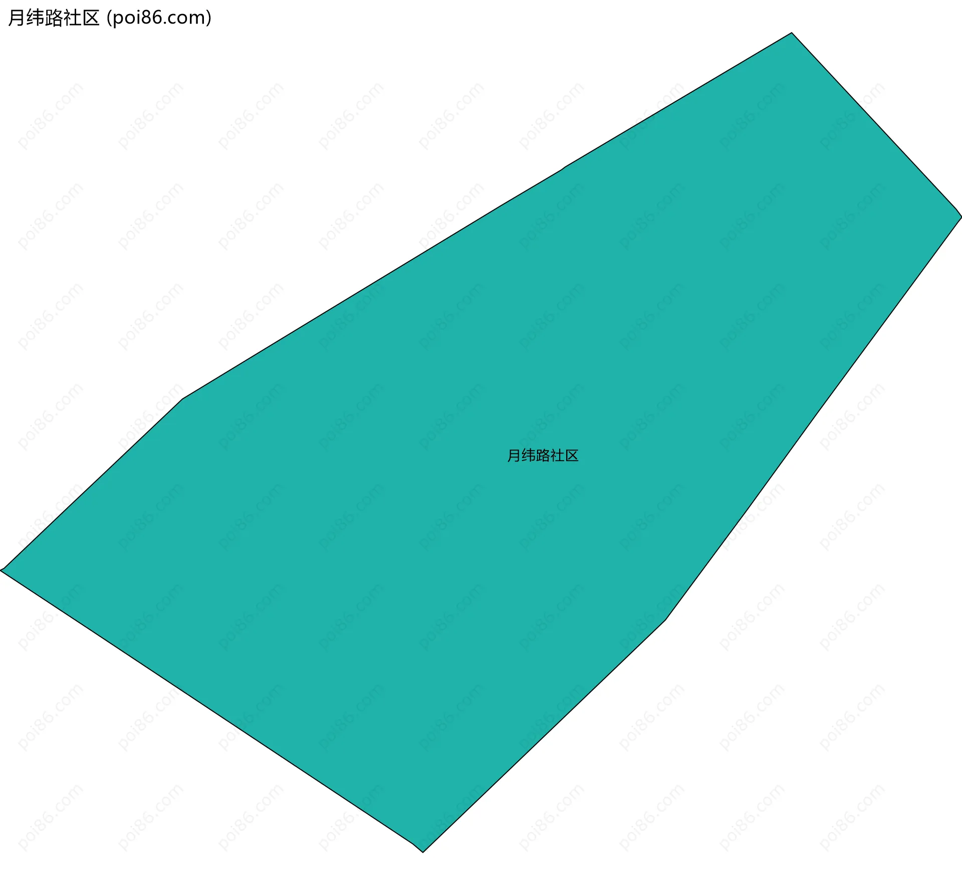 月纬路社区边界地图