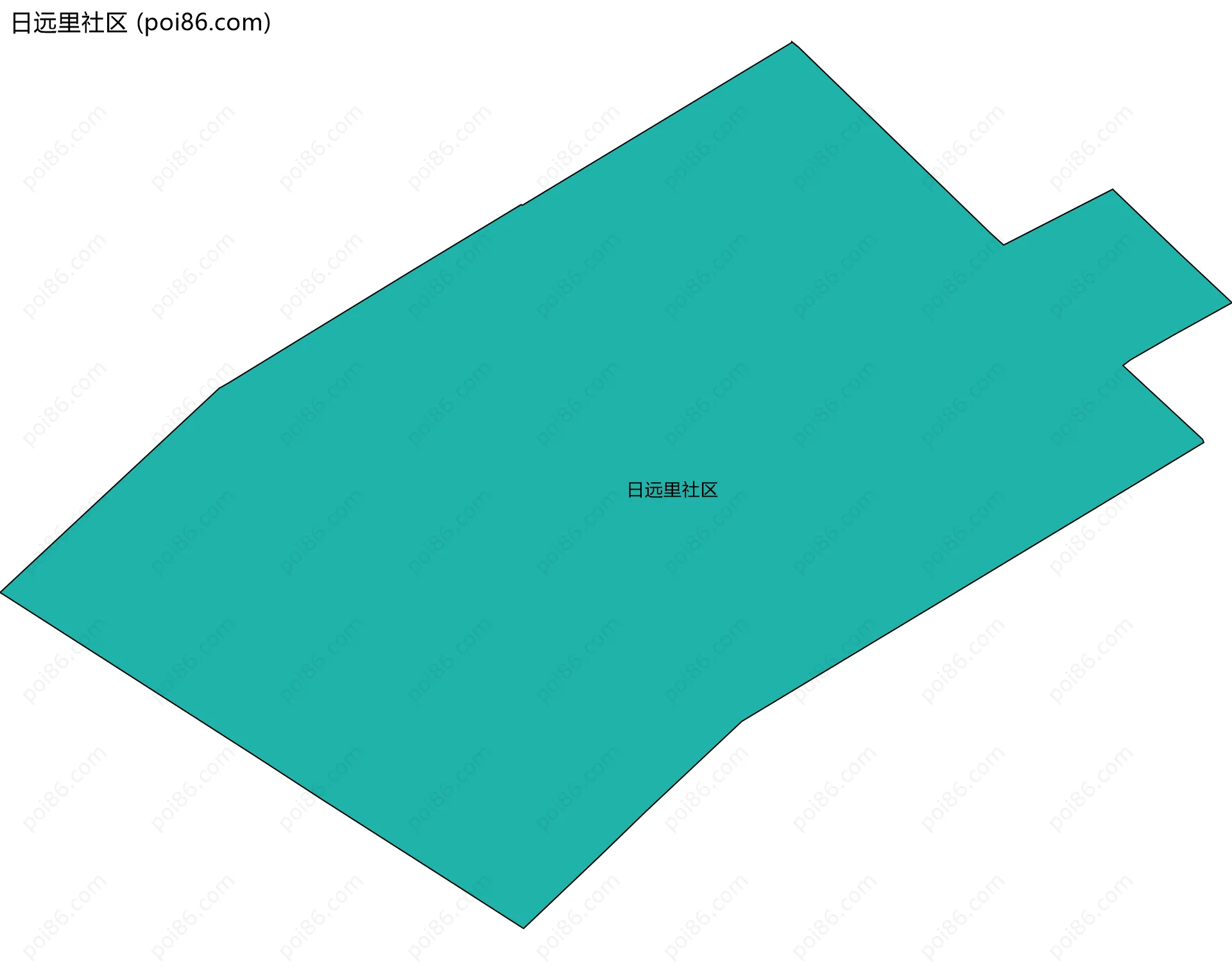 日远里社区边界地图