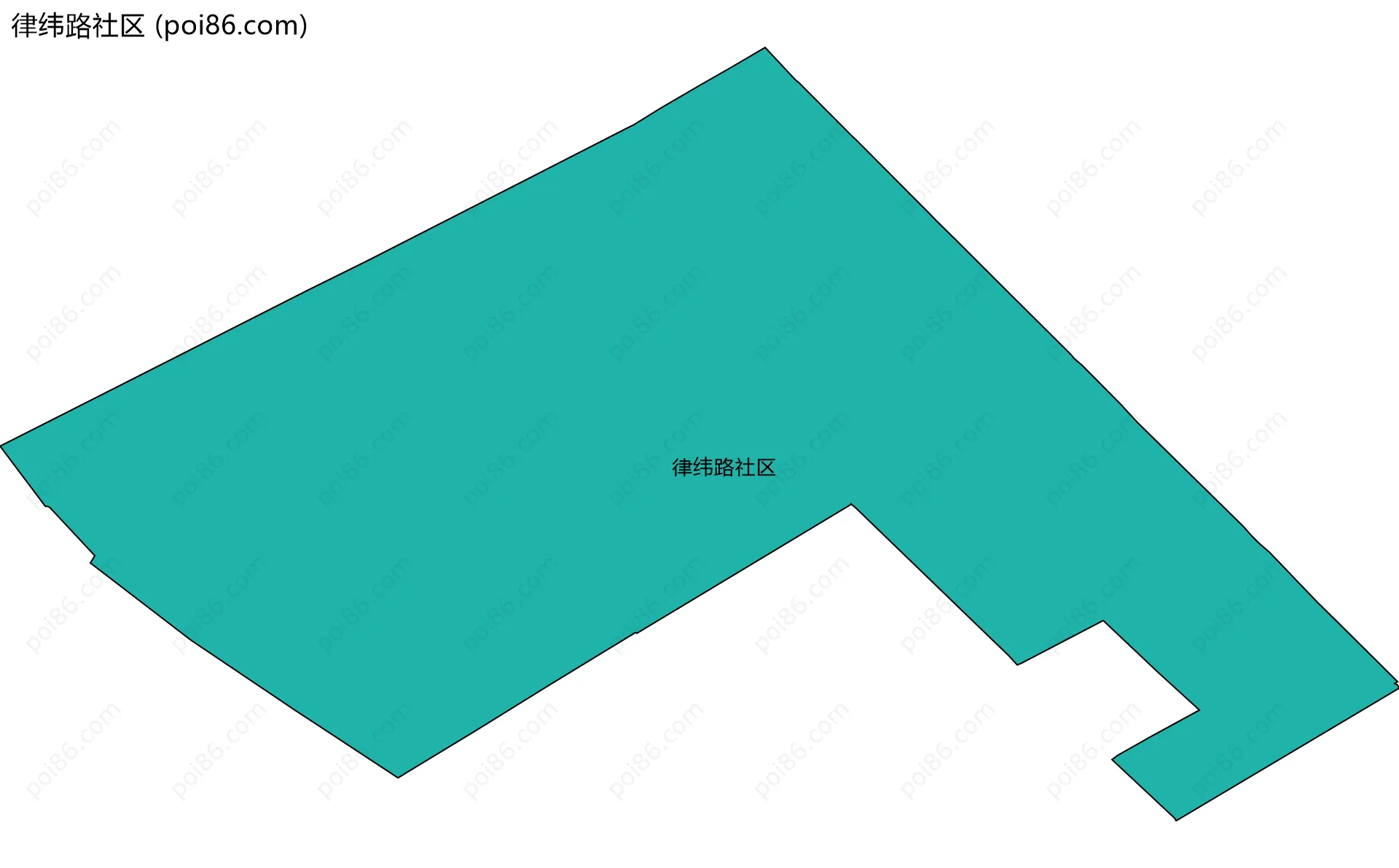 律纬路社区边界地图