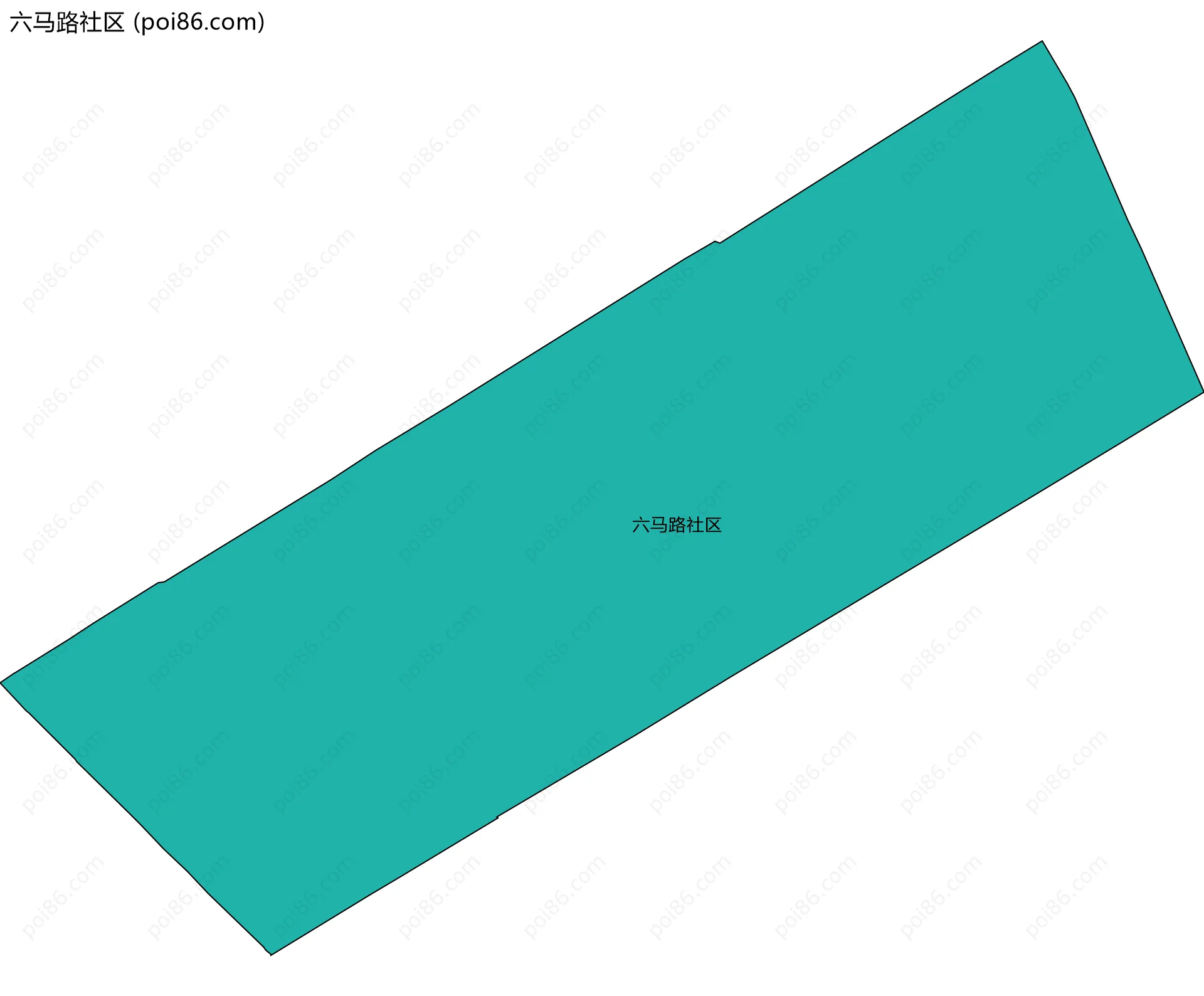 六马路社区边界地图