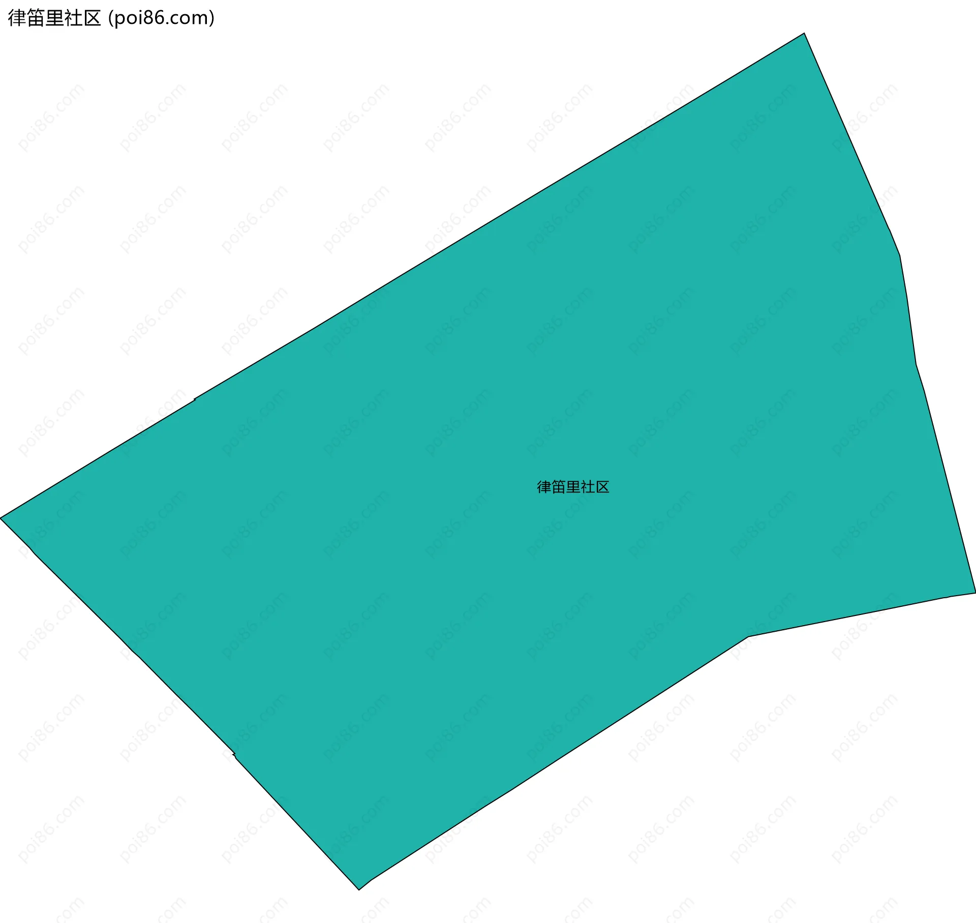 律笛里社区边界地图
