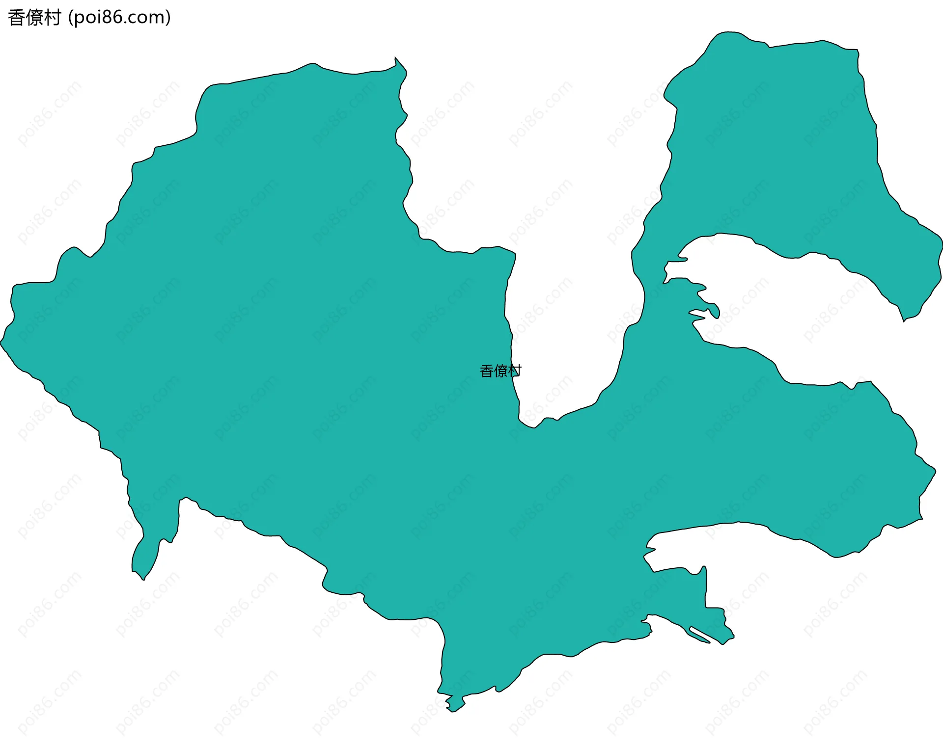香僚村边界地图