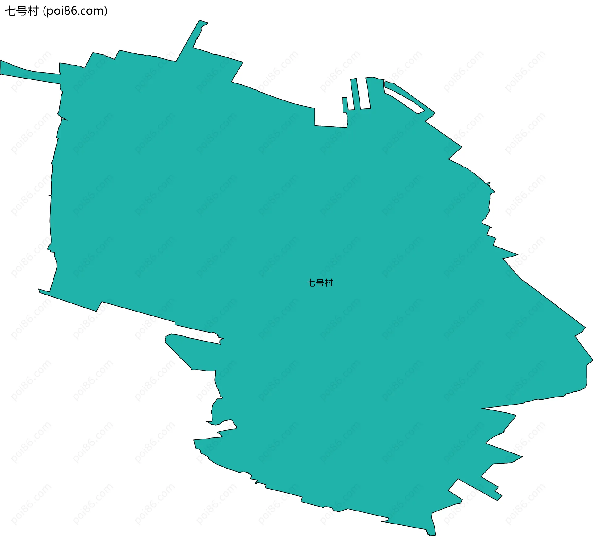七号村边界地图