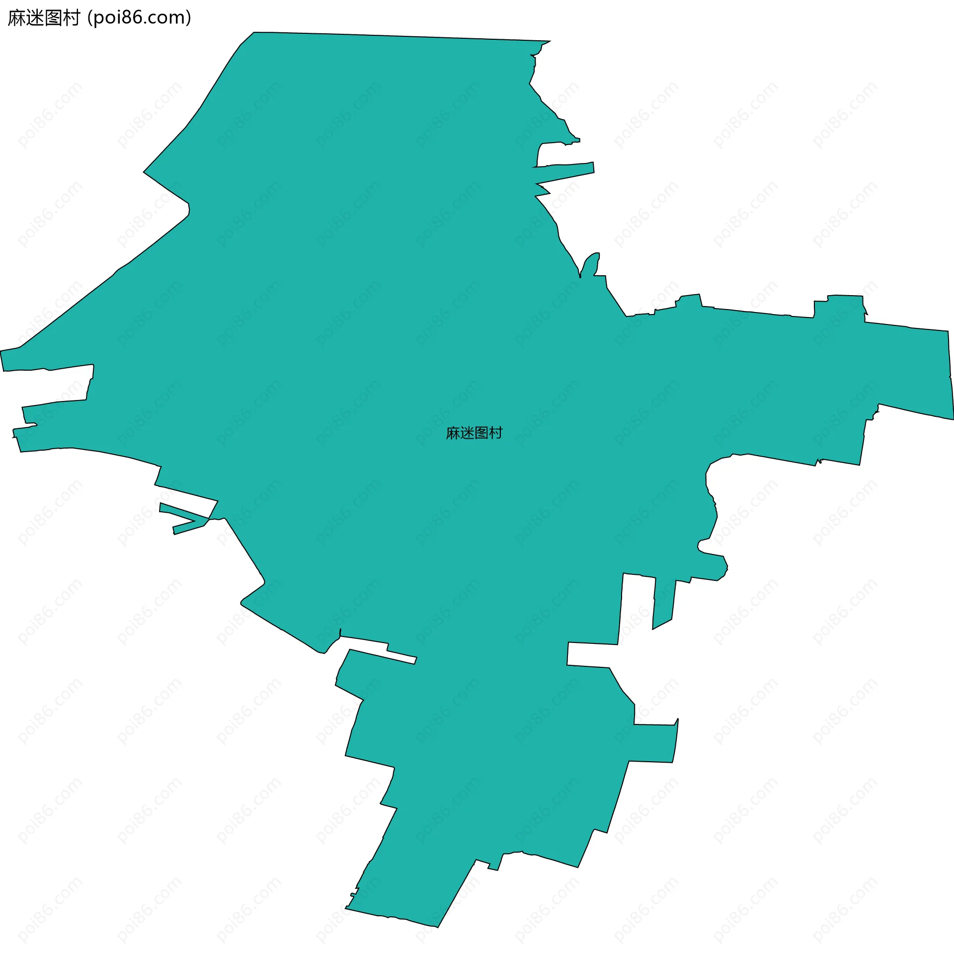 麻迷图村边界地图