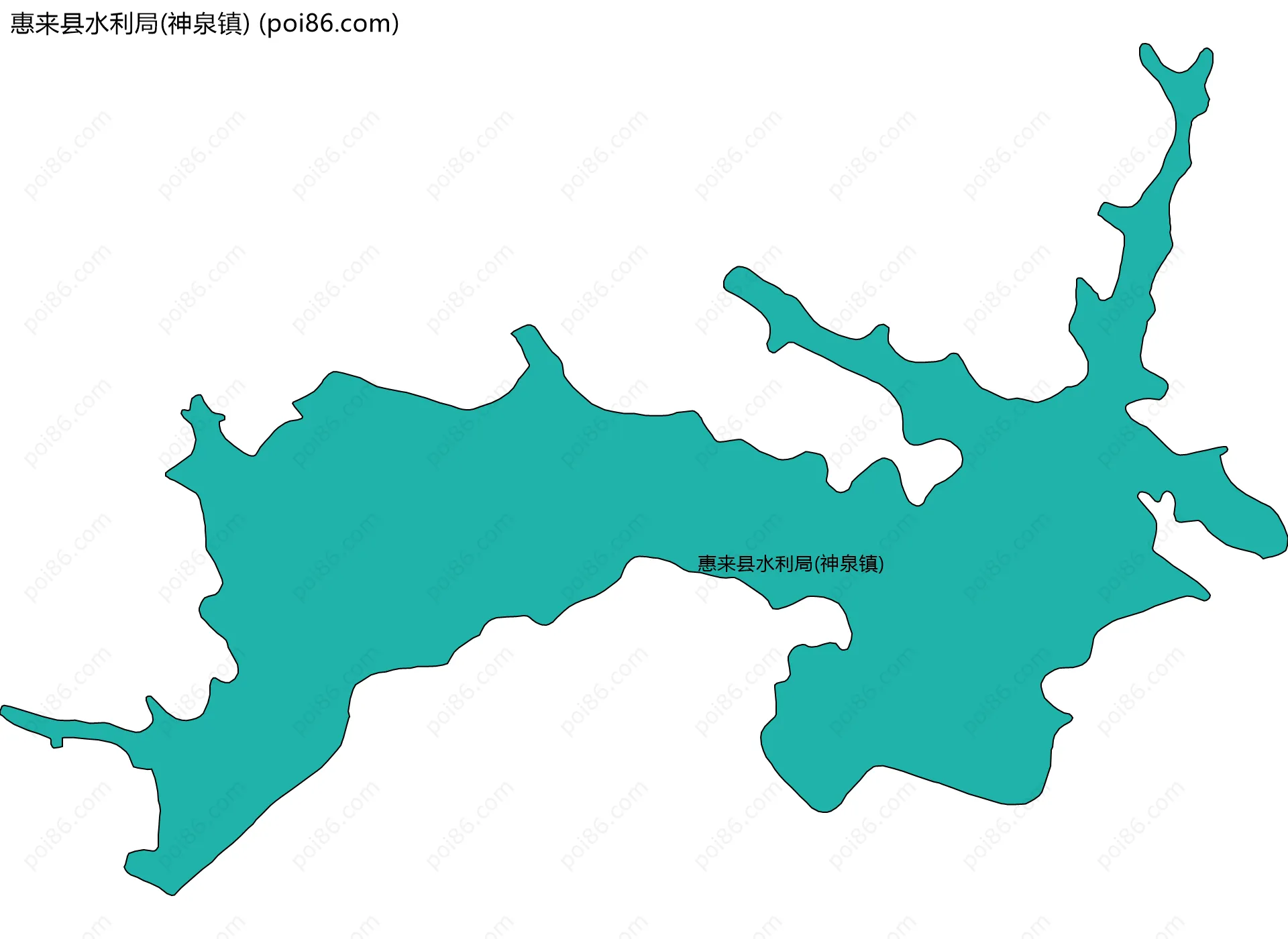 惠来县水利局(神泉镇)边界地图