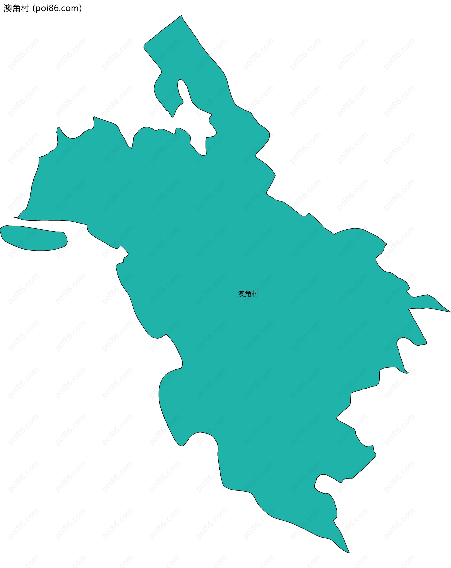 澳角村边界地图