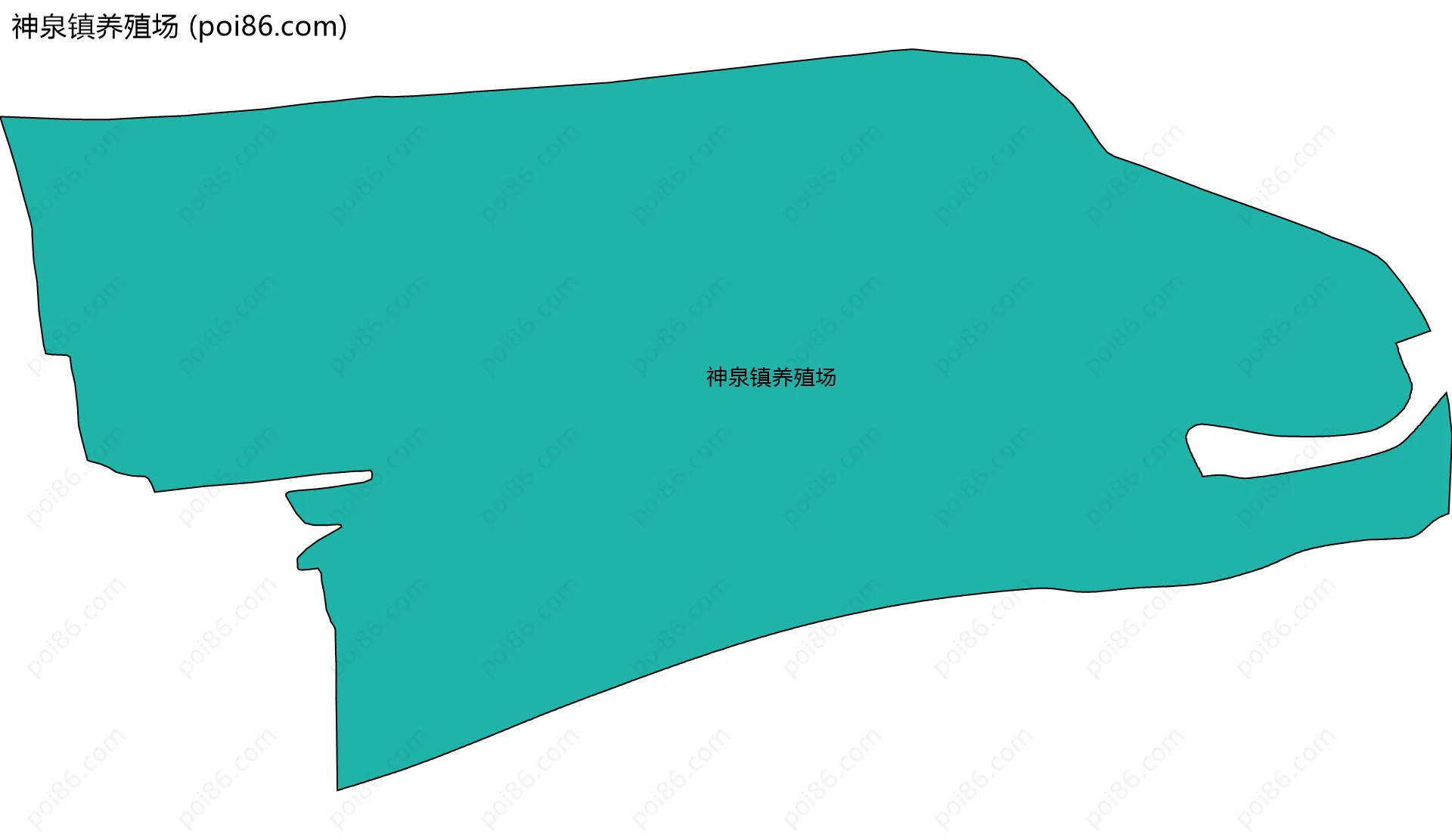 神泉镇养殖场边界地图