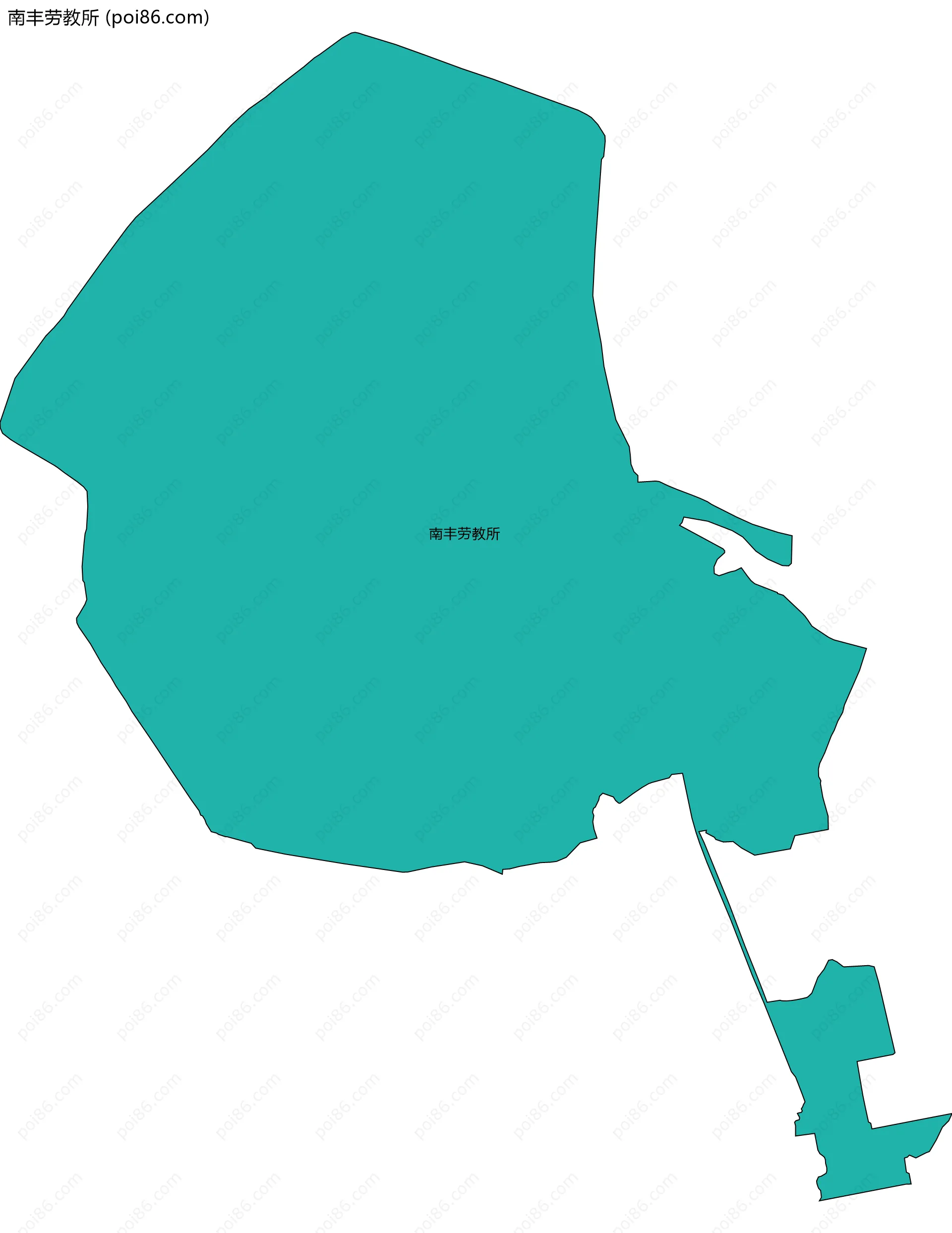 南丰劳教所边界地图