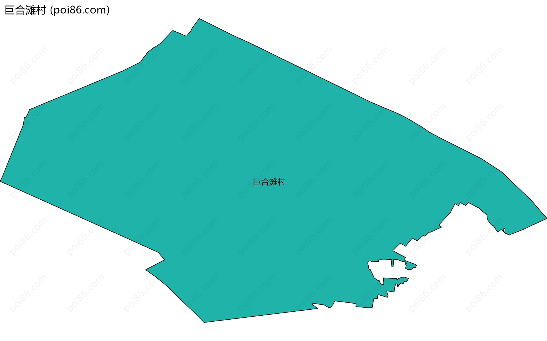 巨合滩村边界地图