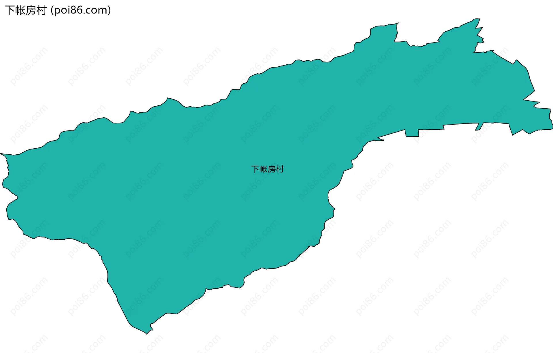 下帐房村边界地图
