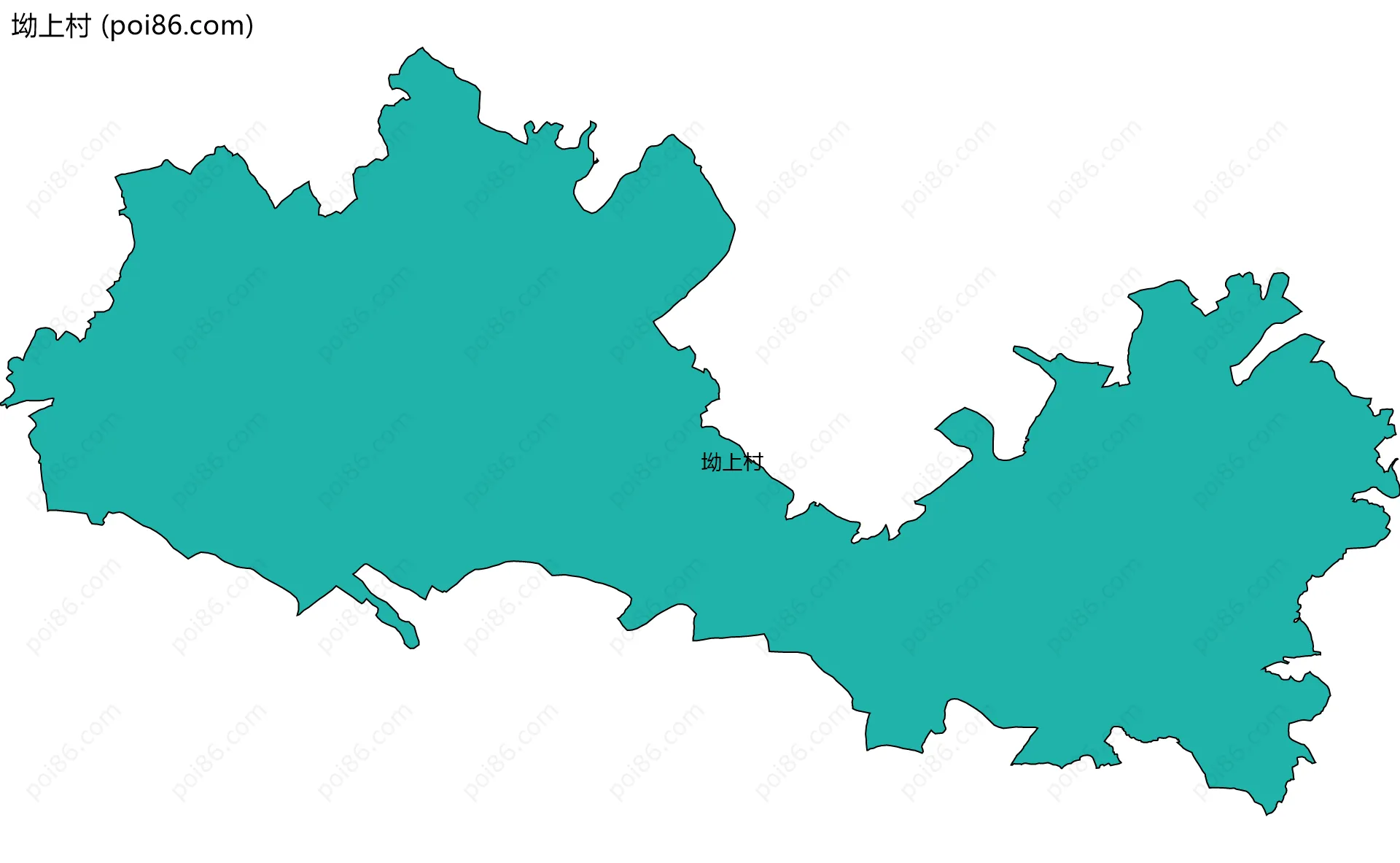 坳上村边界地图