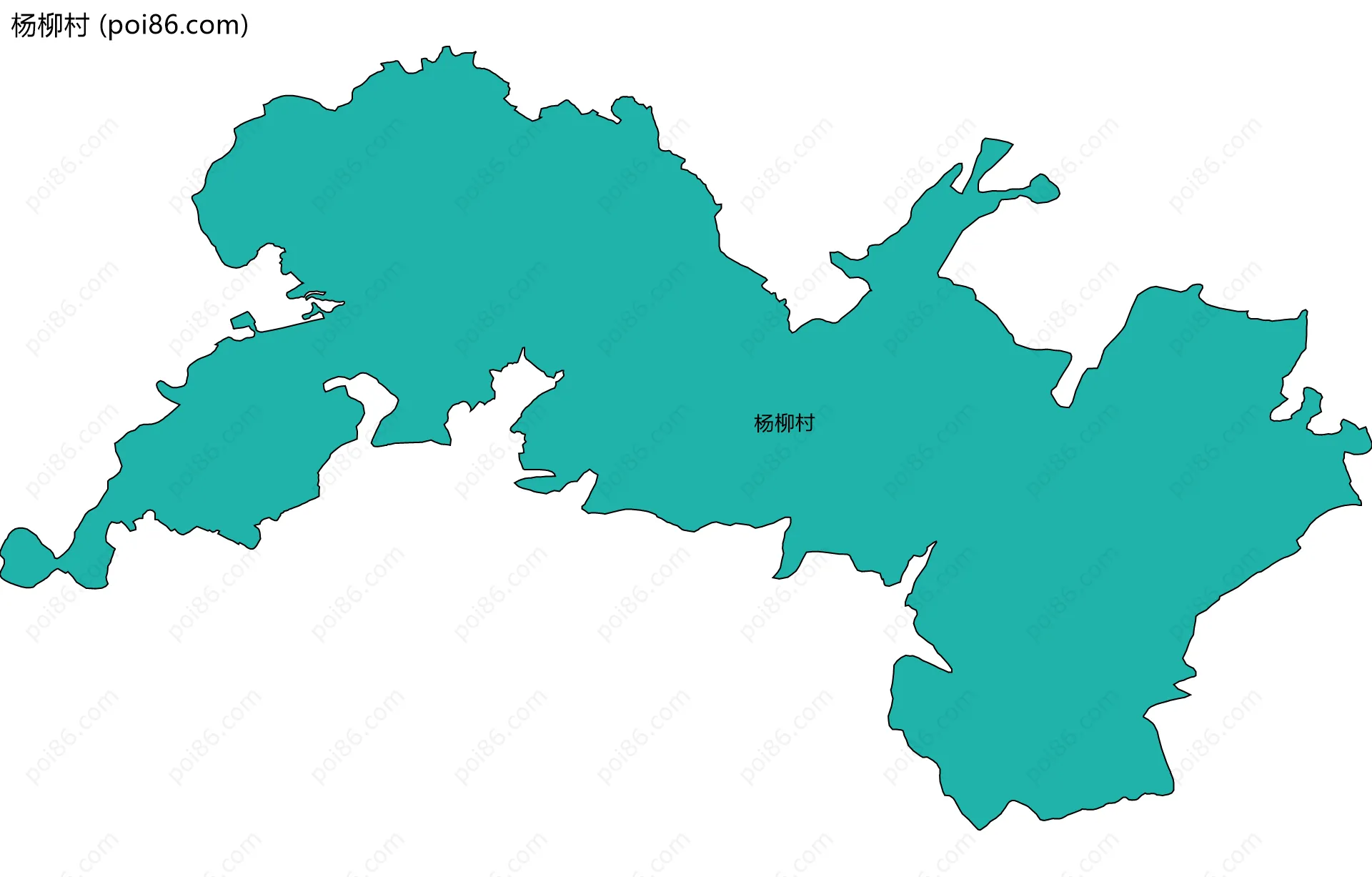 杨柳村边界地图