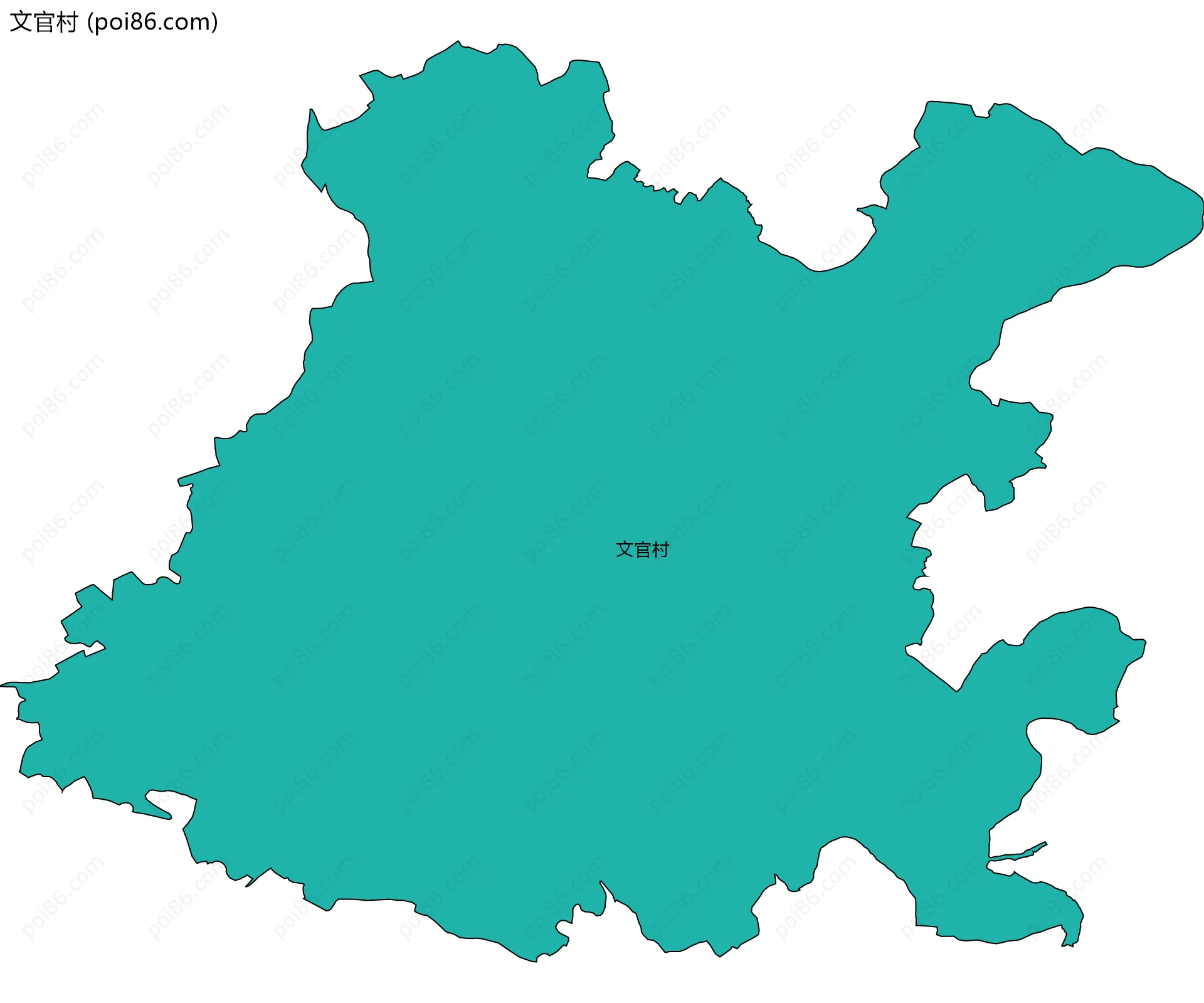 文官村边界地图