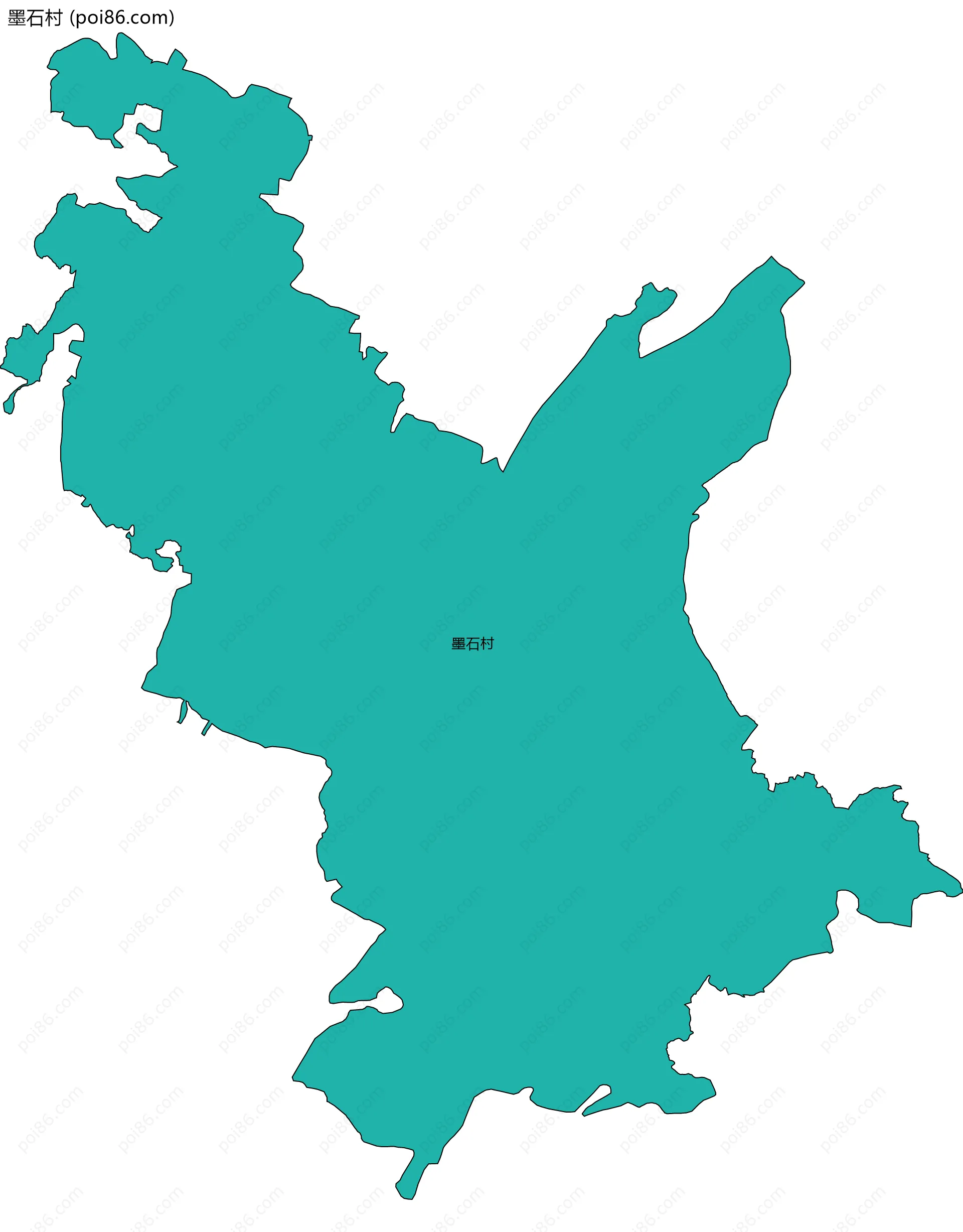 墨石村边界地图