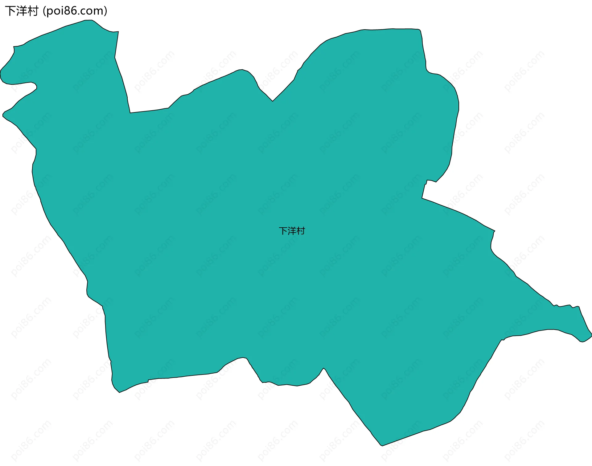 下洋村边界地图