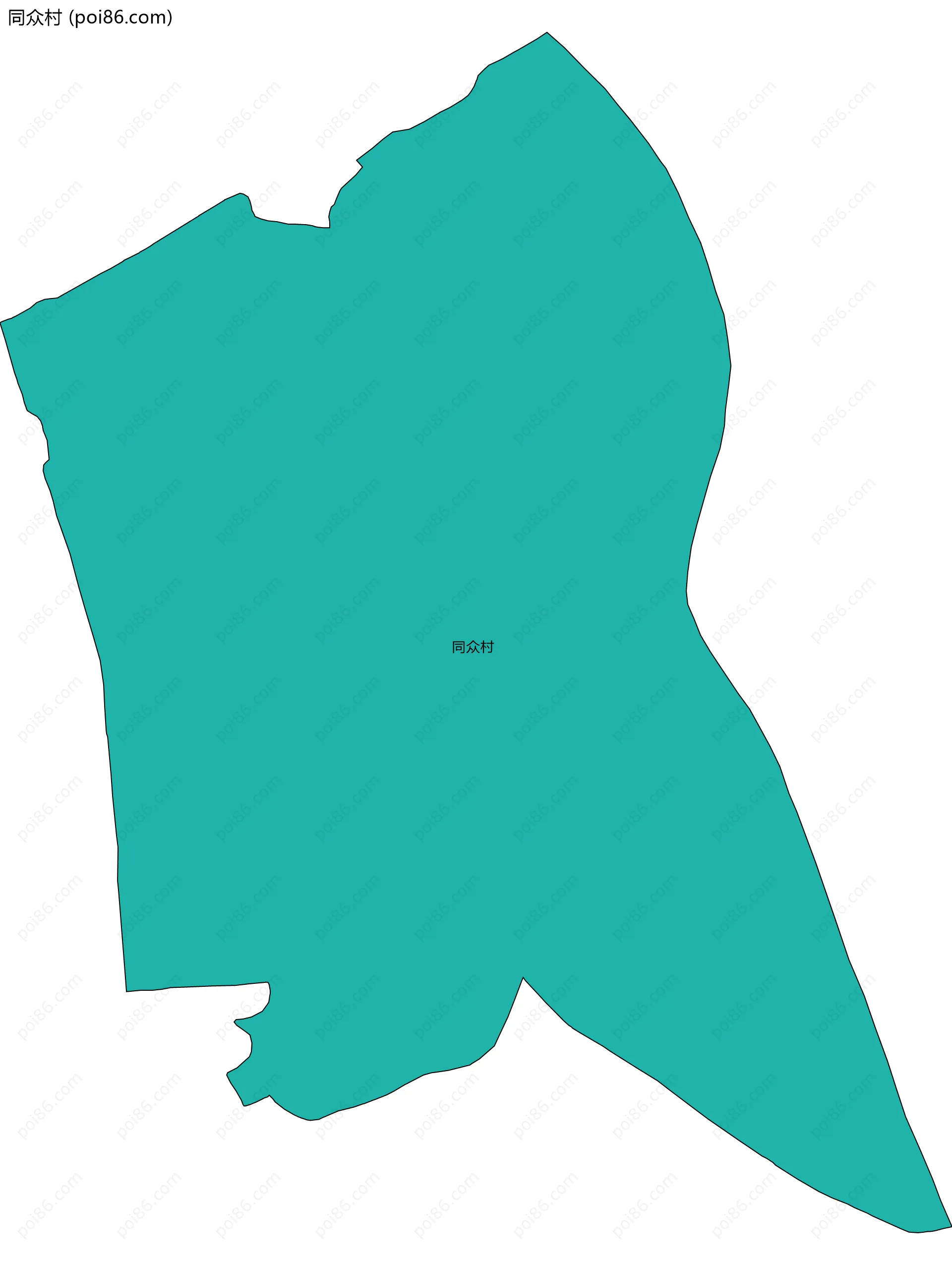 同众村边界地图